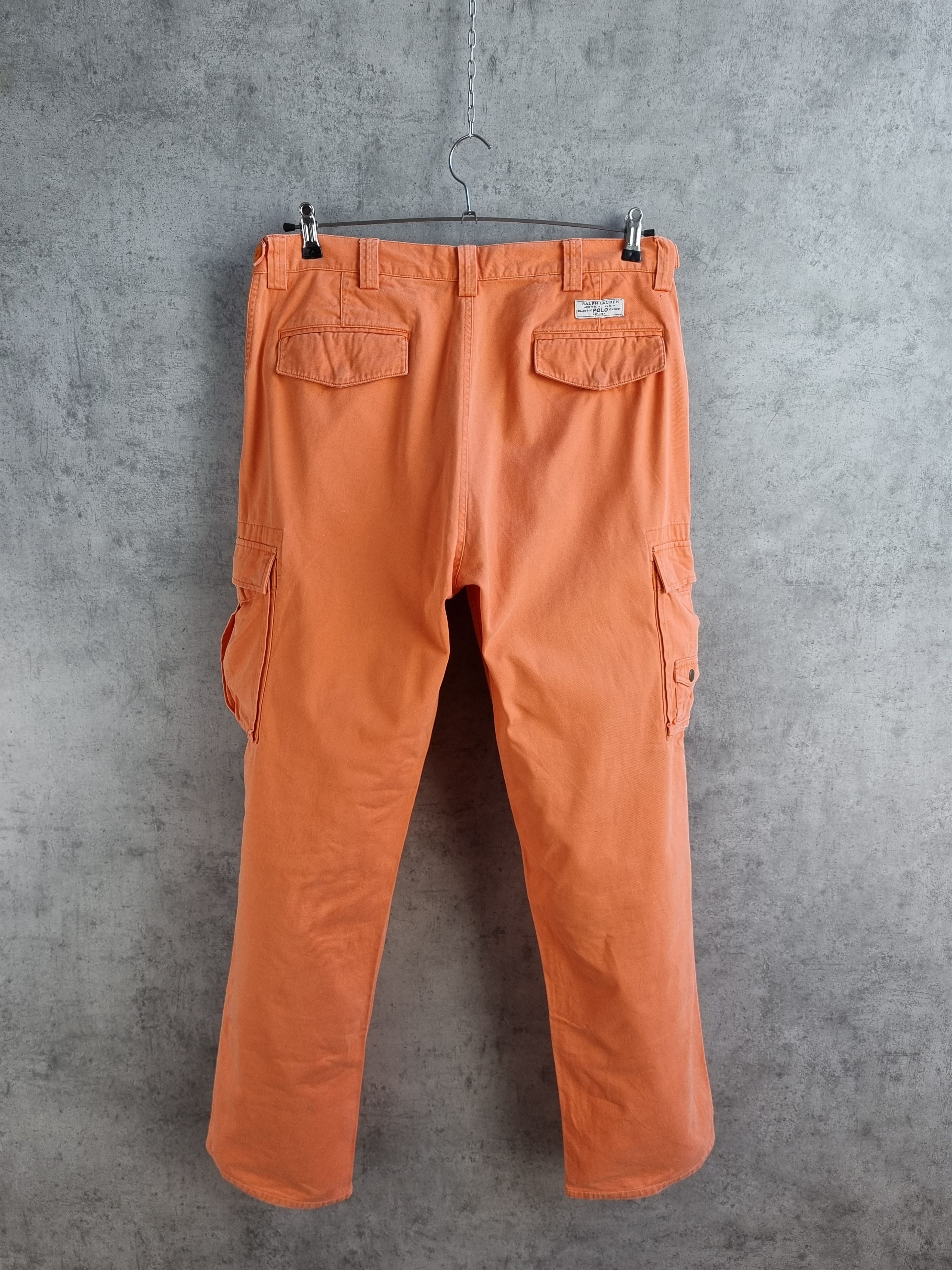 Polo Ralph Lauren × Vintage Rare Polo by RALPH LAUREN Cargo Orange Military Pants Size US 34 / EU 50 - 12 Thumbnail