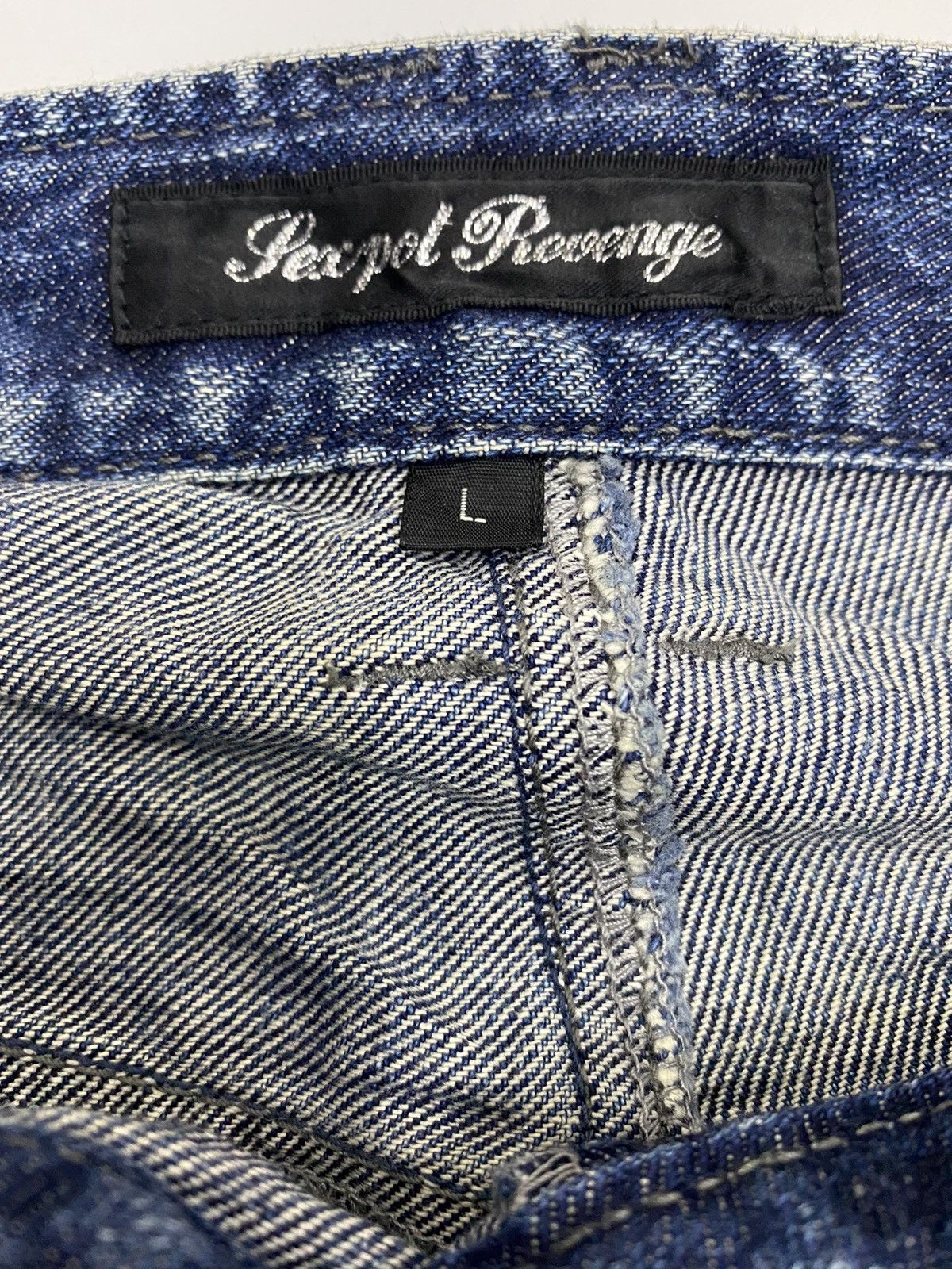 Hysteric Glamour VINTAGE SEX POT REVENGE PUNK RARE DISTRESS PATCHWORK DENIM Size US 30 / EU 46 - 9 Thumbnail