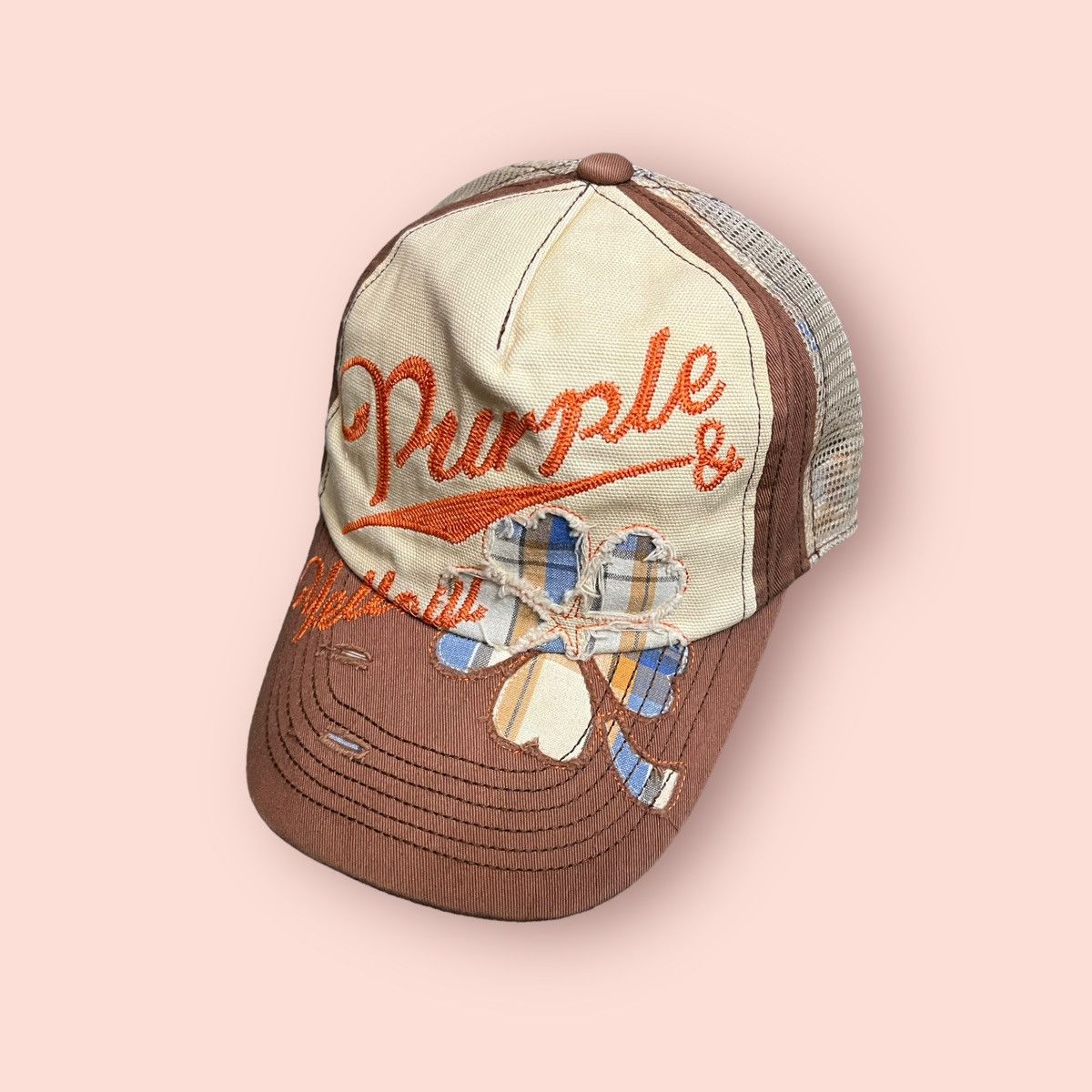Japanese Brand × Purple Brand RARE PURPLE & YELLOW TRUCKER SNAPBACK Size ONE SIZE - 1 Thumbnail