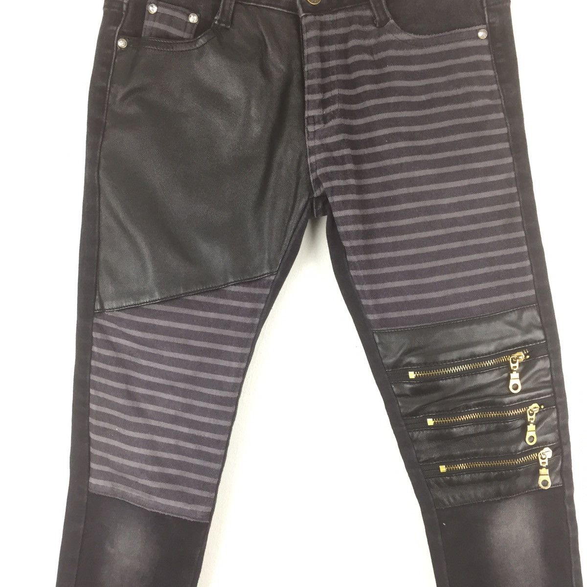 Japanese Brand × Seditionaries Japanese brand tactical pocket zipper patchwork pu leather Size 28" / US 6 / IT 42 - 2 Thumbnail