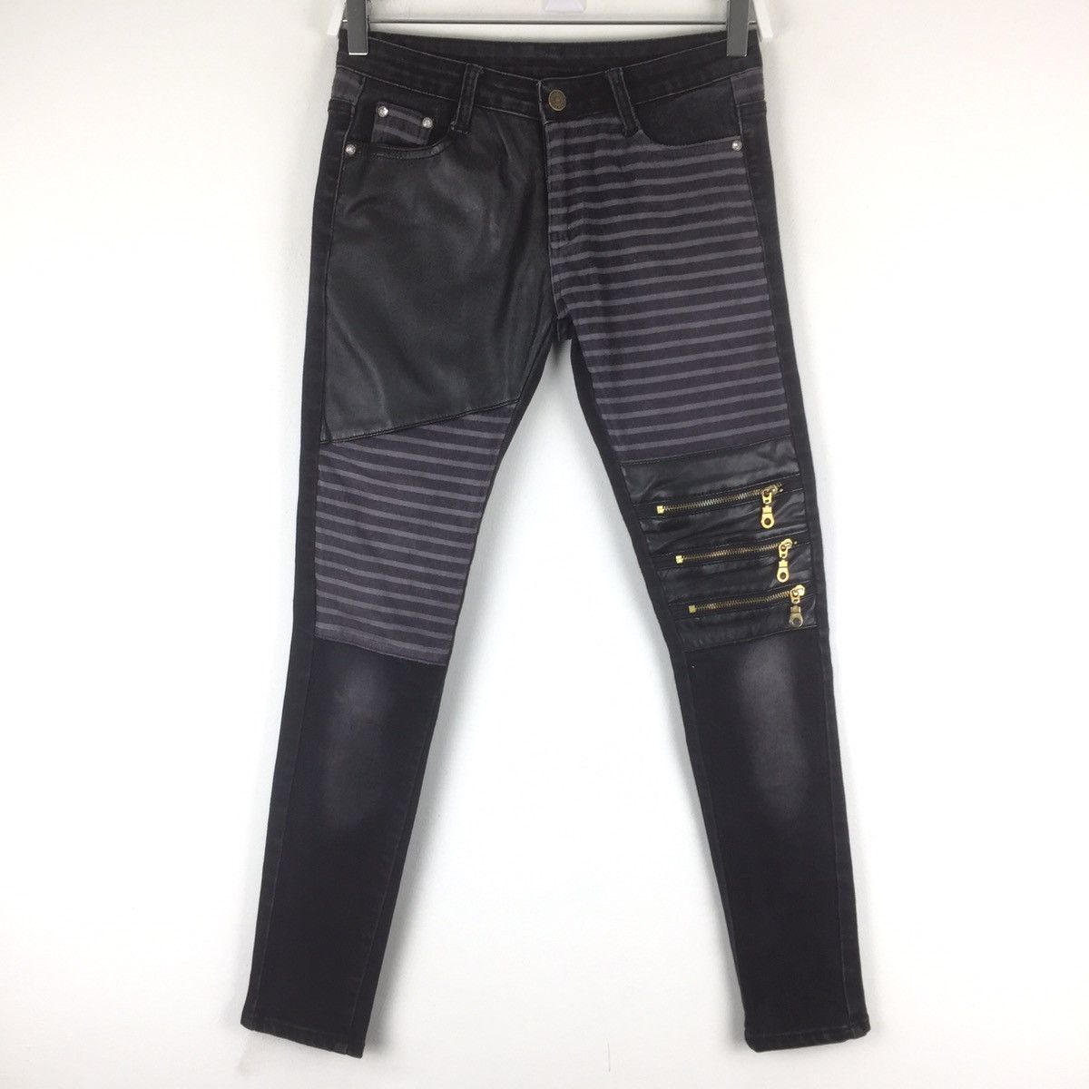 Japanese Brand × Seditionaries Japanese brand tactical pocket zipper patchwork pu leather Size 28" / US 6 / IT 42 - 1 Thumbnail