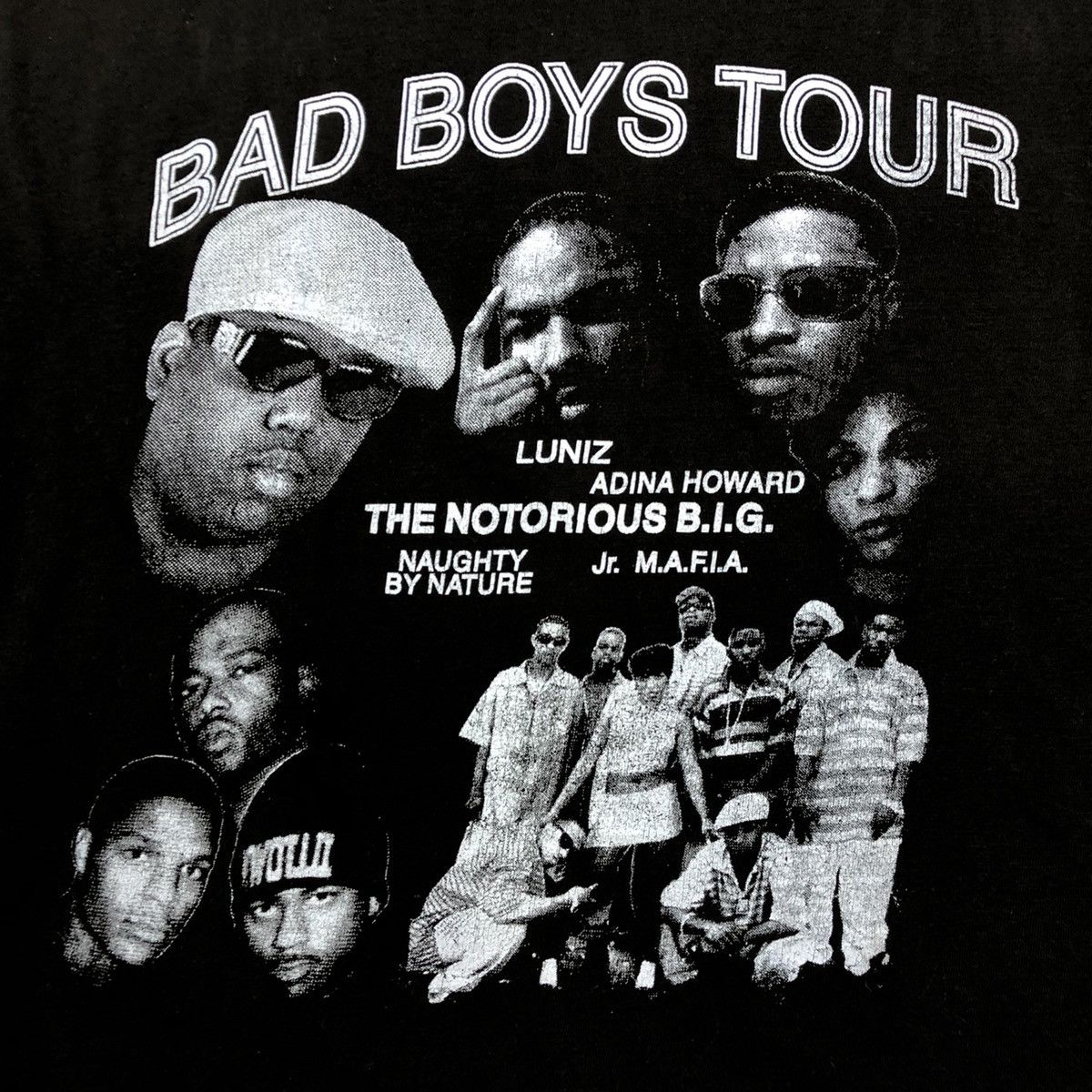 Rap Tees Vintage 90s Bad Boys Tour Shirt Notorious BIG Jodeci Rap Tee Size US M / EU 48-50 / 2 - 7 Thumbnail