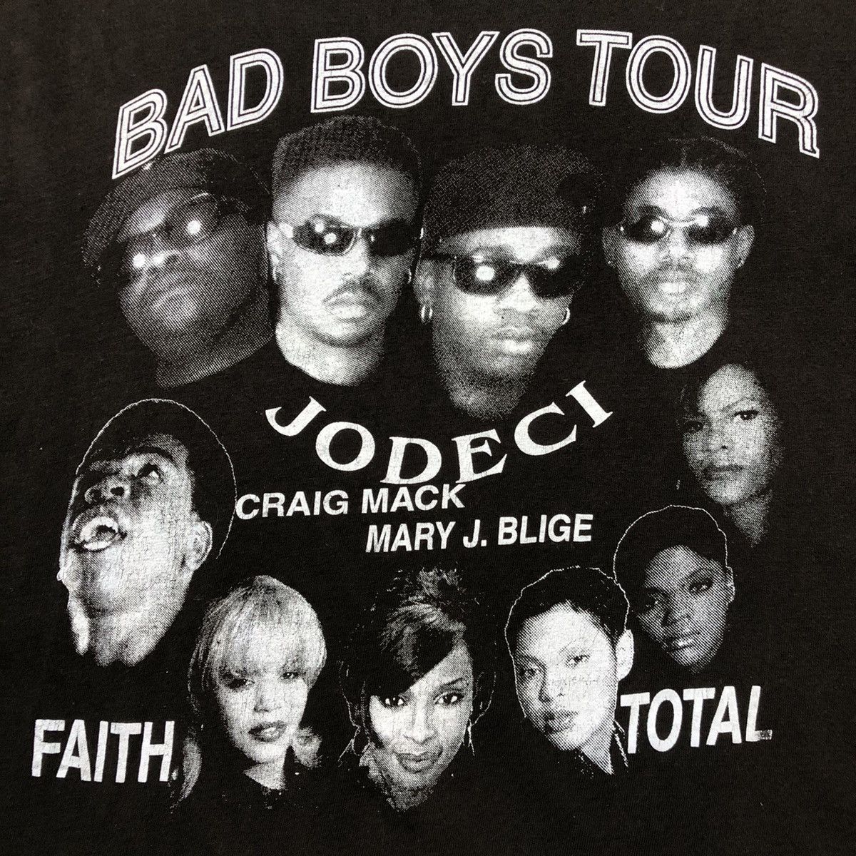 Rap Tees Vintage 90s Bad Boys Tour Shirt Notorious BIG Jodeci Rap Tee Size US M / EU 48-50 / 2 - 2 Thumbnail