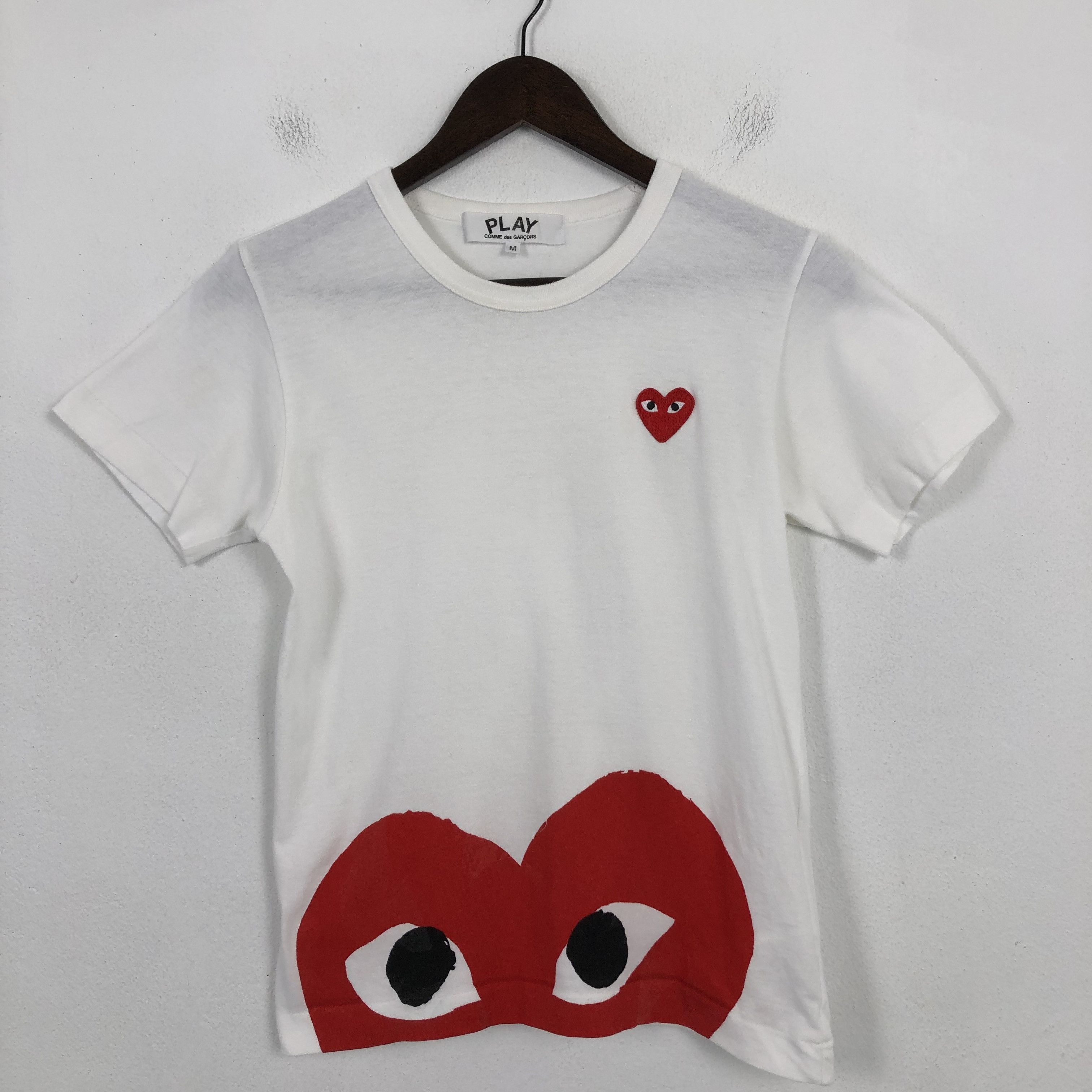 Comme des Garcons × Comme des Garcons PLAY × Japanese Brand Vintage Comme Des Garçon PLAY Tshirt Size S / US 4 / IT 40 - 1 Thumbnail