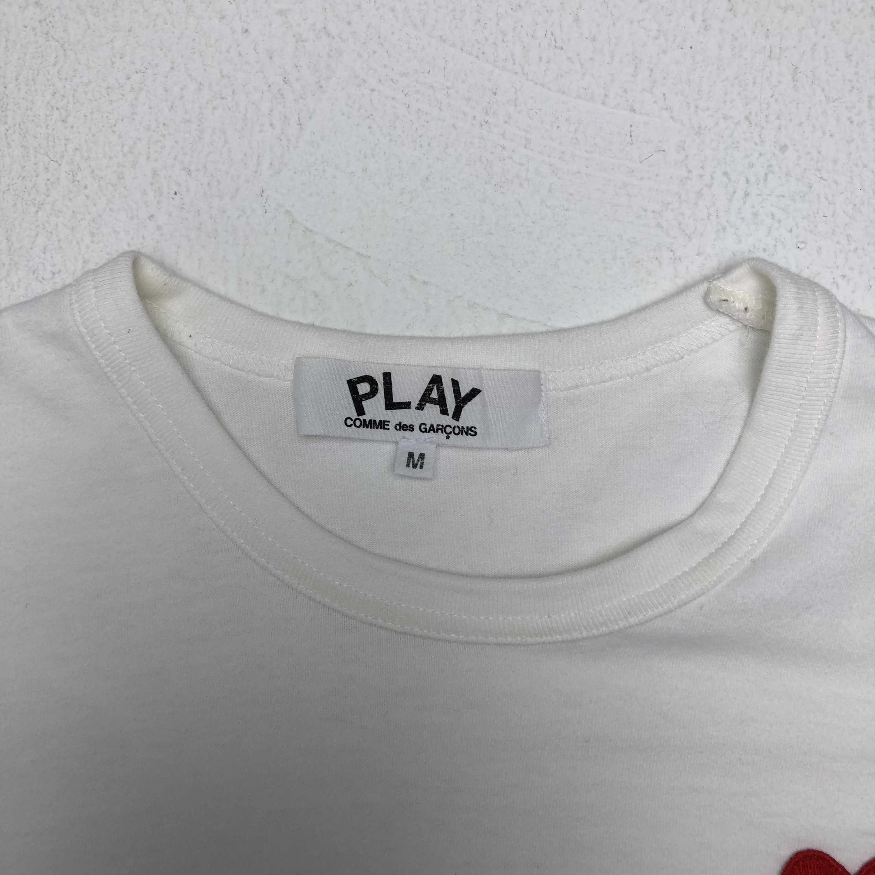 Comme des Garcons × Comme des Garcons PLAY × Japanese Brand Vintage Comme Des Garçon PLAY Tshirt Size S / US 4 / IT 40 - 5 Thumbnail