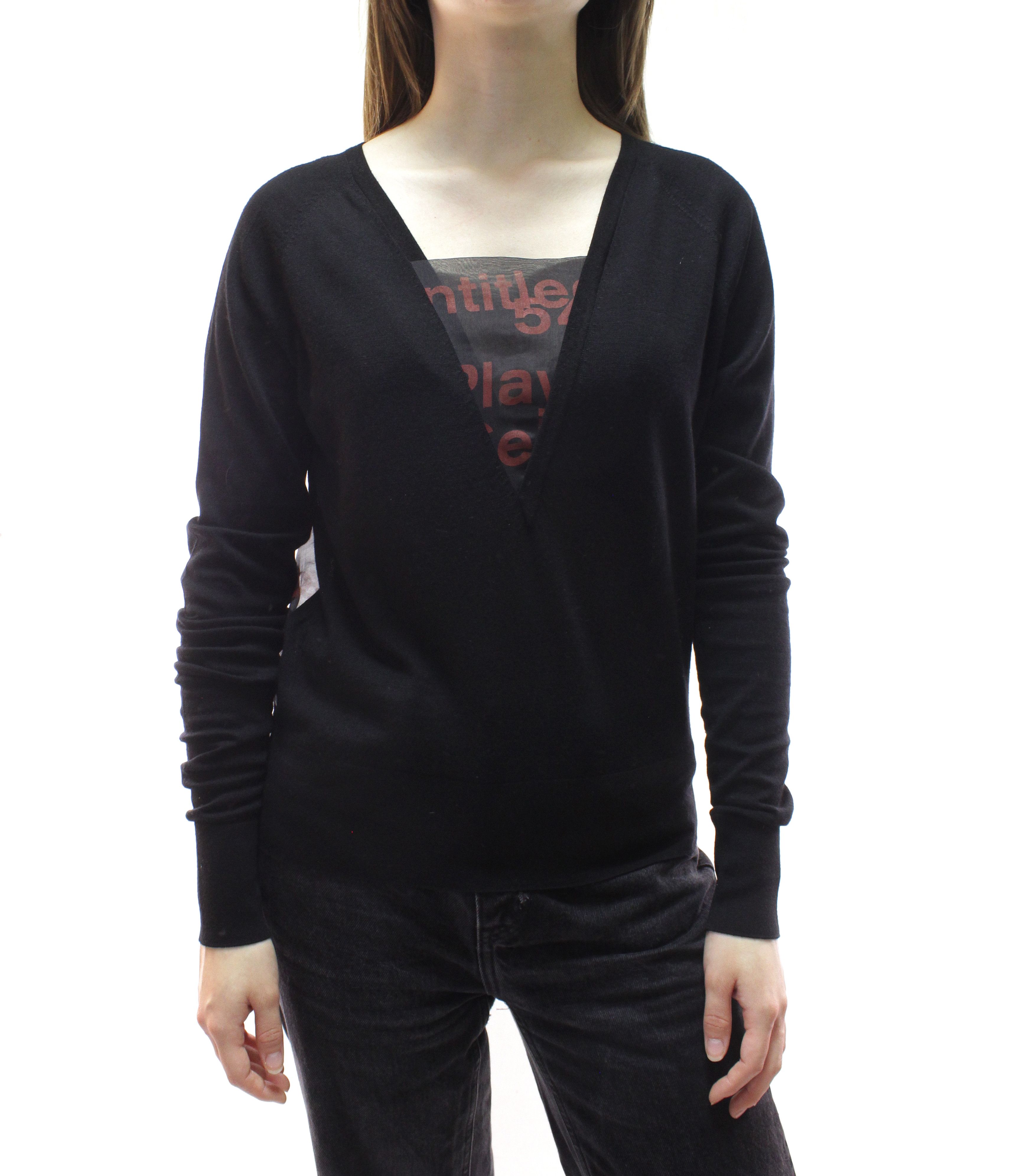 Balenciaga 2010 Wool Silk Printed Sweater Size S / US 4 / IT 40 - 2 Thumbnail