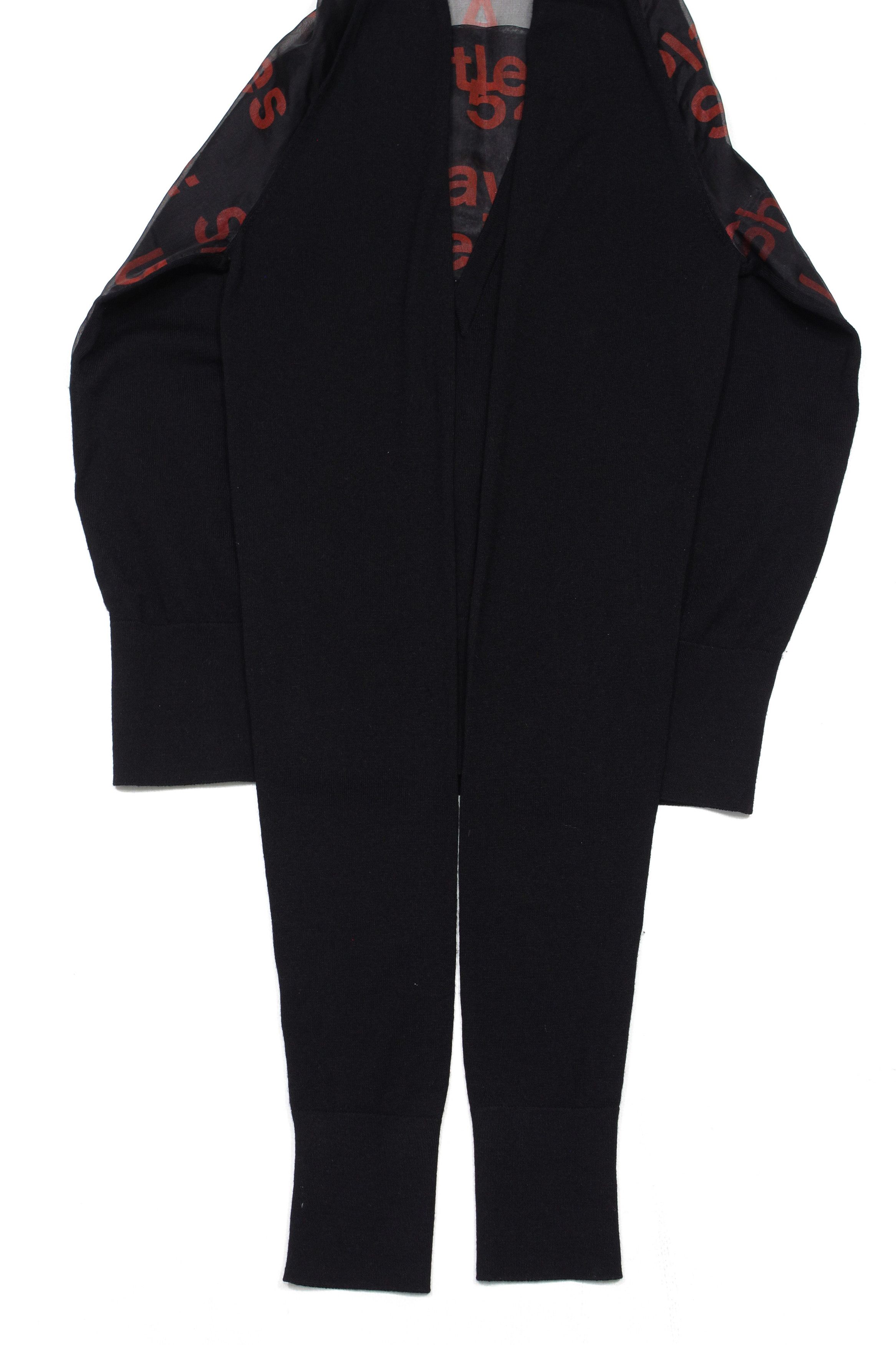 Balenciaga 2010 Wool Silk Printed Sweater Size S / US 4 / IT 40 - 6 Thumbnail