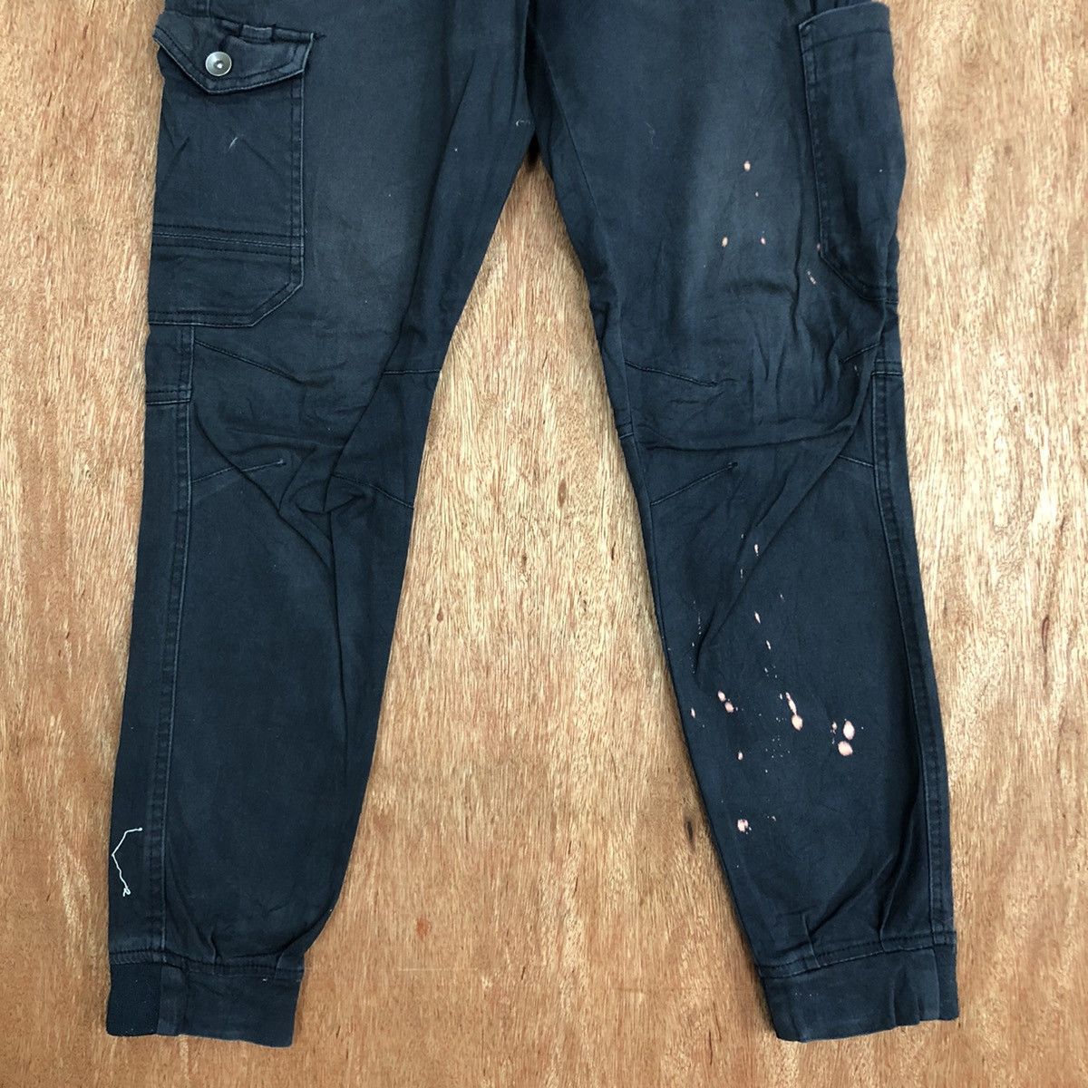 Japanese Brand Jogger Stretch Multipocket Cargo Pants #c821 Size US 29 - 3 Thumbnail