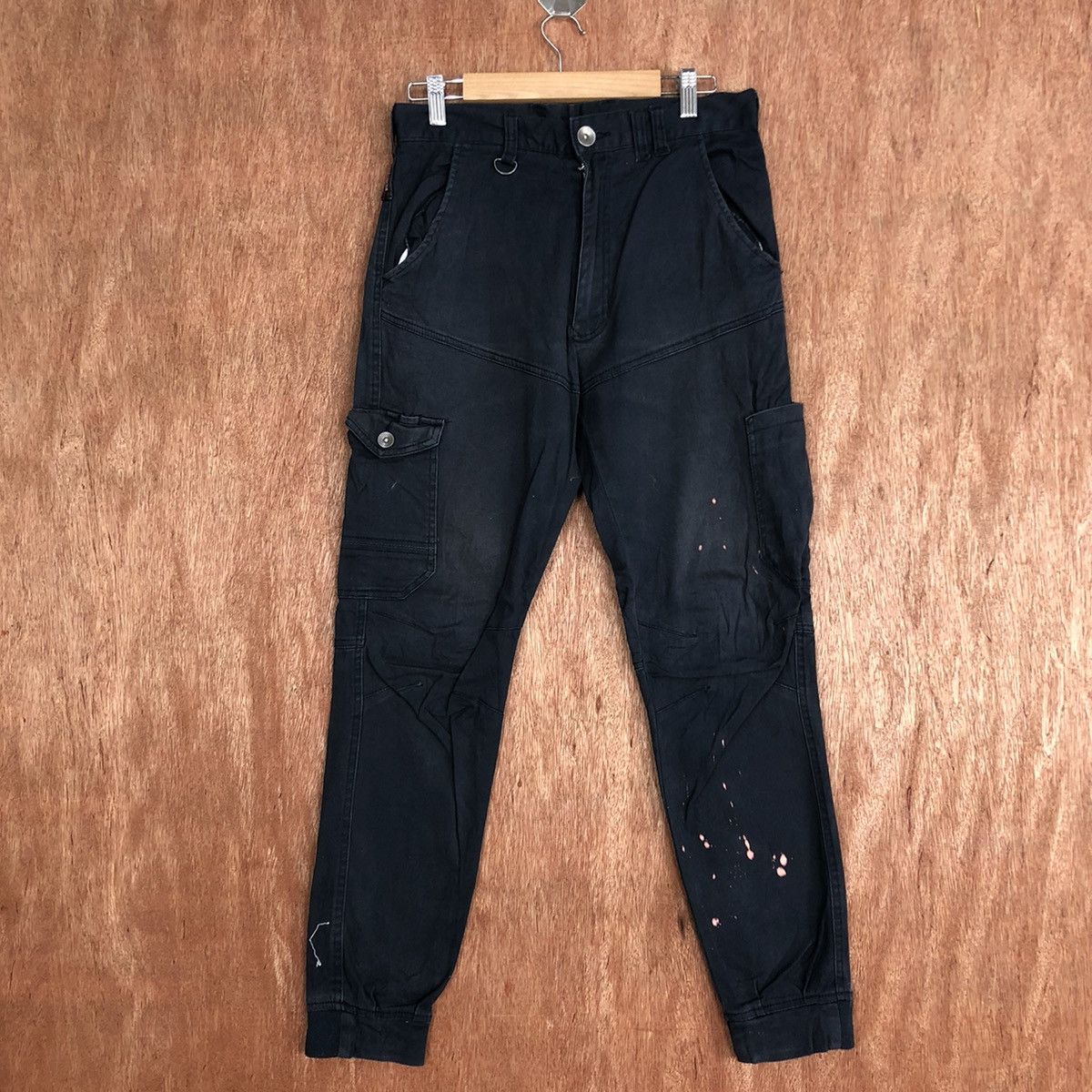 Japanese Brand Jogger Stretch Multipocket Cargo Pants #c821 Size US 29 - 1 Thumbnail