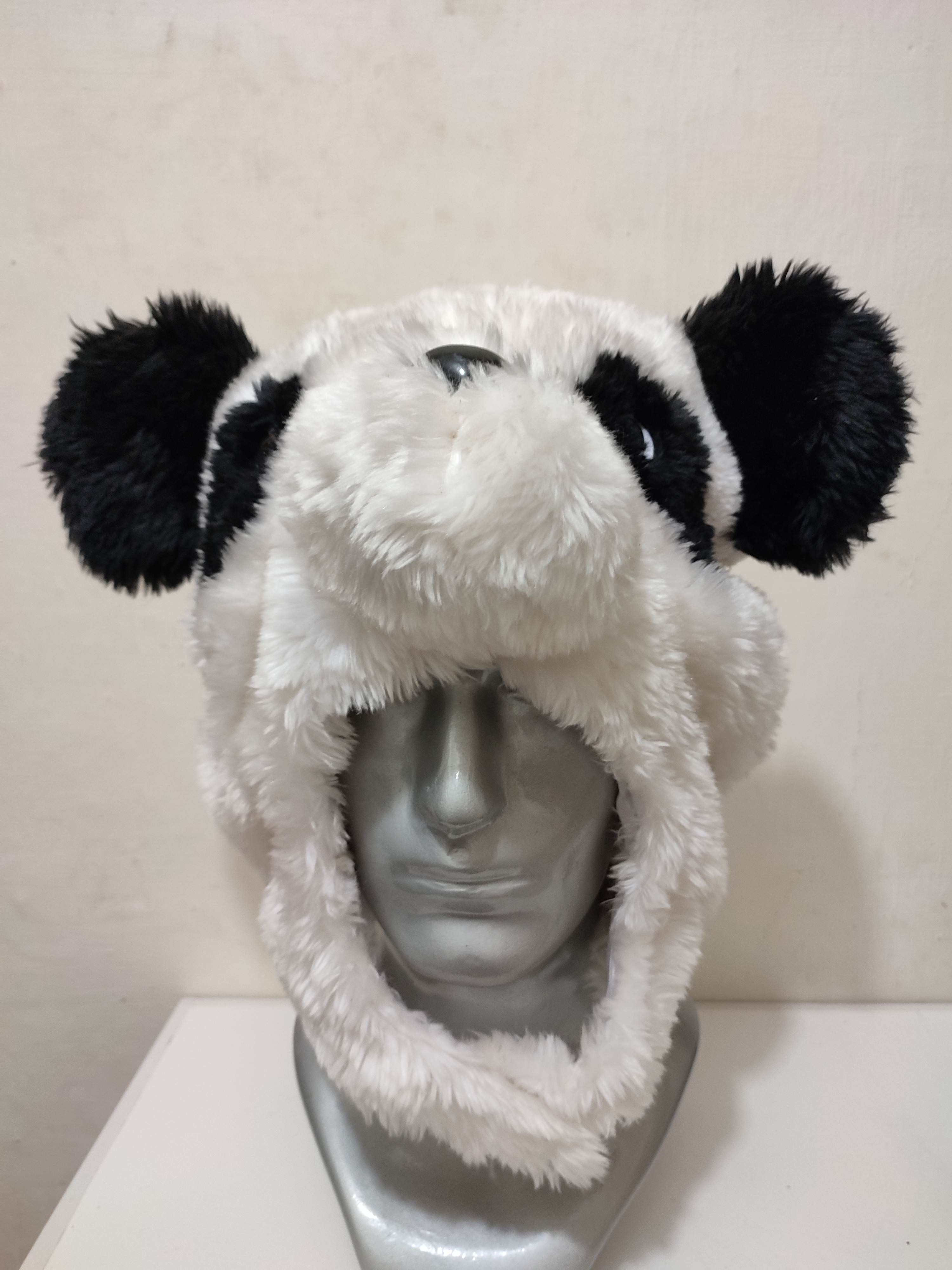 image of Cartoon Network Panda Hats Cartoon Character Design in White Black, Men's