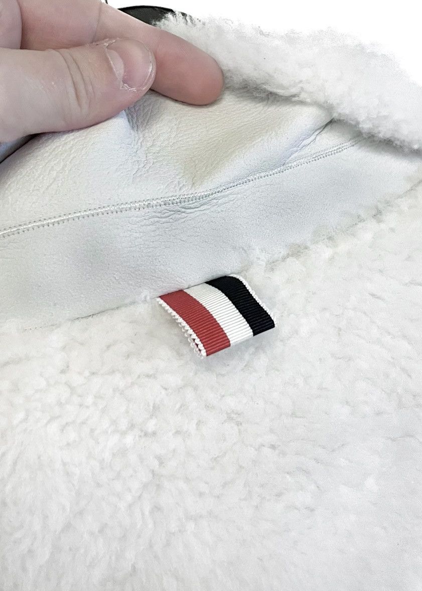 Thom Browne Thom Browne Ivory Shearling Jacket Size S / US 4 / IT 40 - 5 Thumbnail