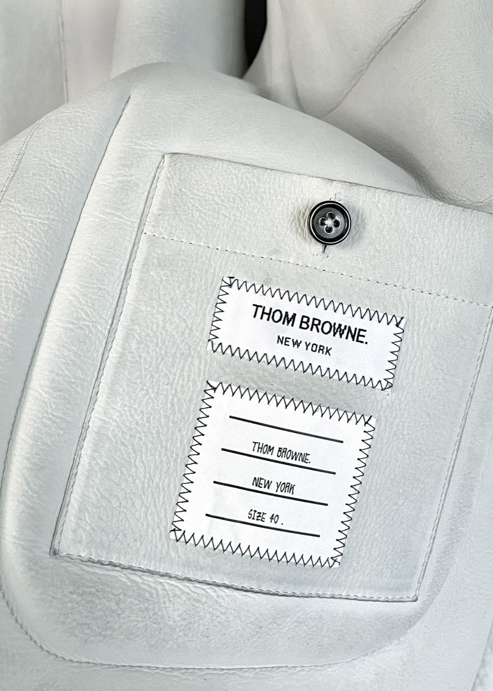 Thom Browne Thom Browne Ivory Shearling Jacket Size S / US 4 / IT 40 - 8 Thumbnail