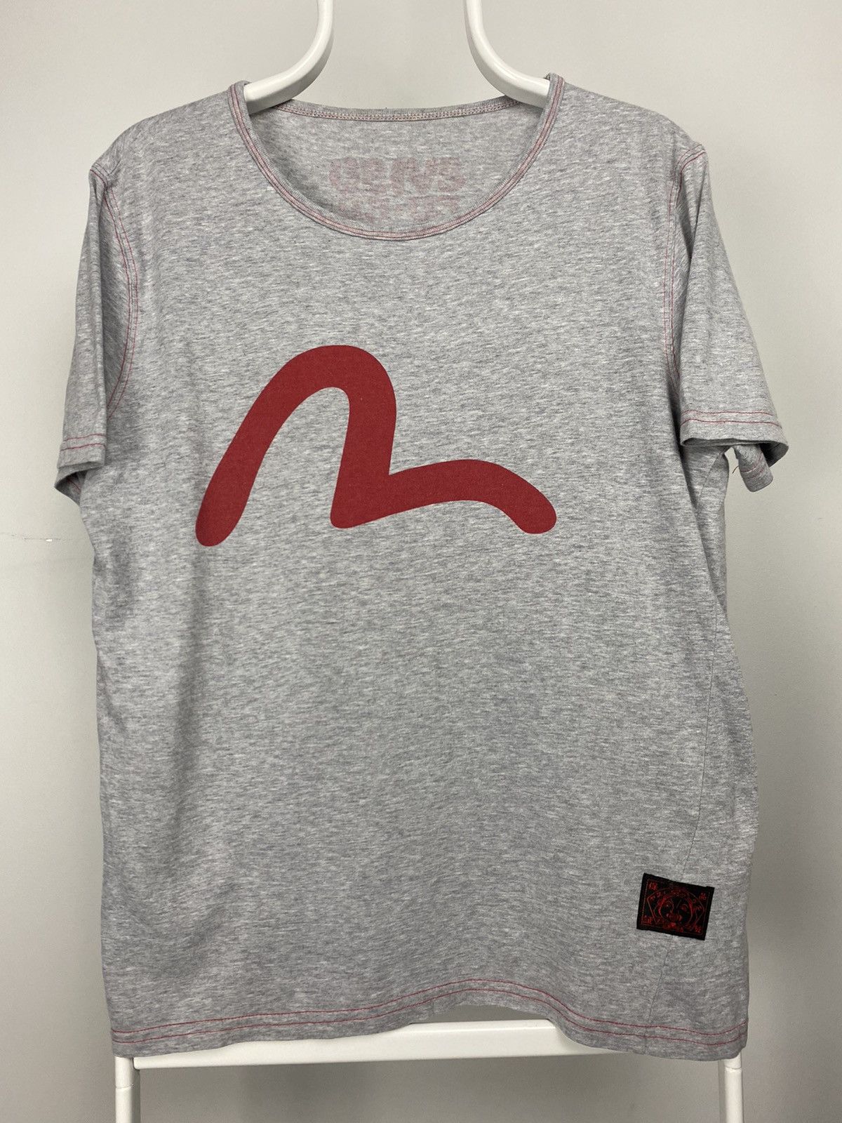 Evisu × Japanese Brand × Vintage Evisu EU ED vintage T-shirt big seagull logo red in grey Size US M / EU 48-50 / 2 - 1 Thumbnail