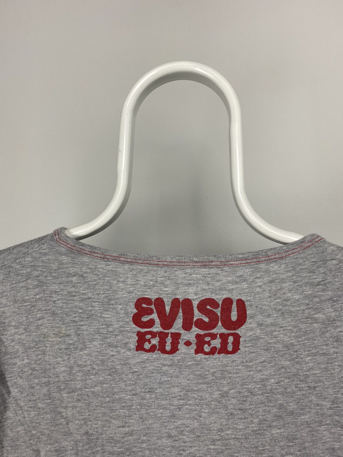Evisu × Japanese Brand × Vintage Evisu EU ED vintage T-shirt big seagull logo red in grey Size US M / EU 48-50 / 2 - 7 Thumbnail