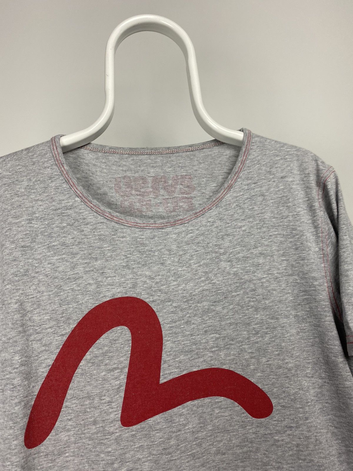 Evisu × Japanese Brand × Vintage Evisu EU ED vintage T-shirt big seagull logo red in grey Size US M / EU 48-50 / 2 - 2 Thumbnail