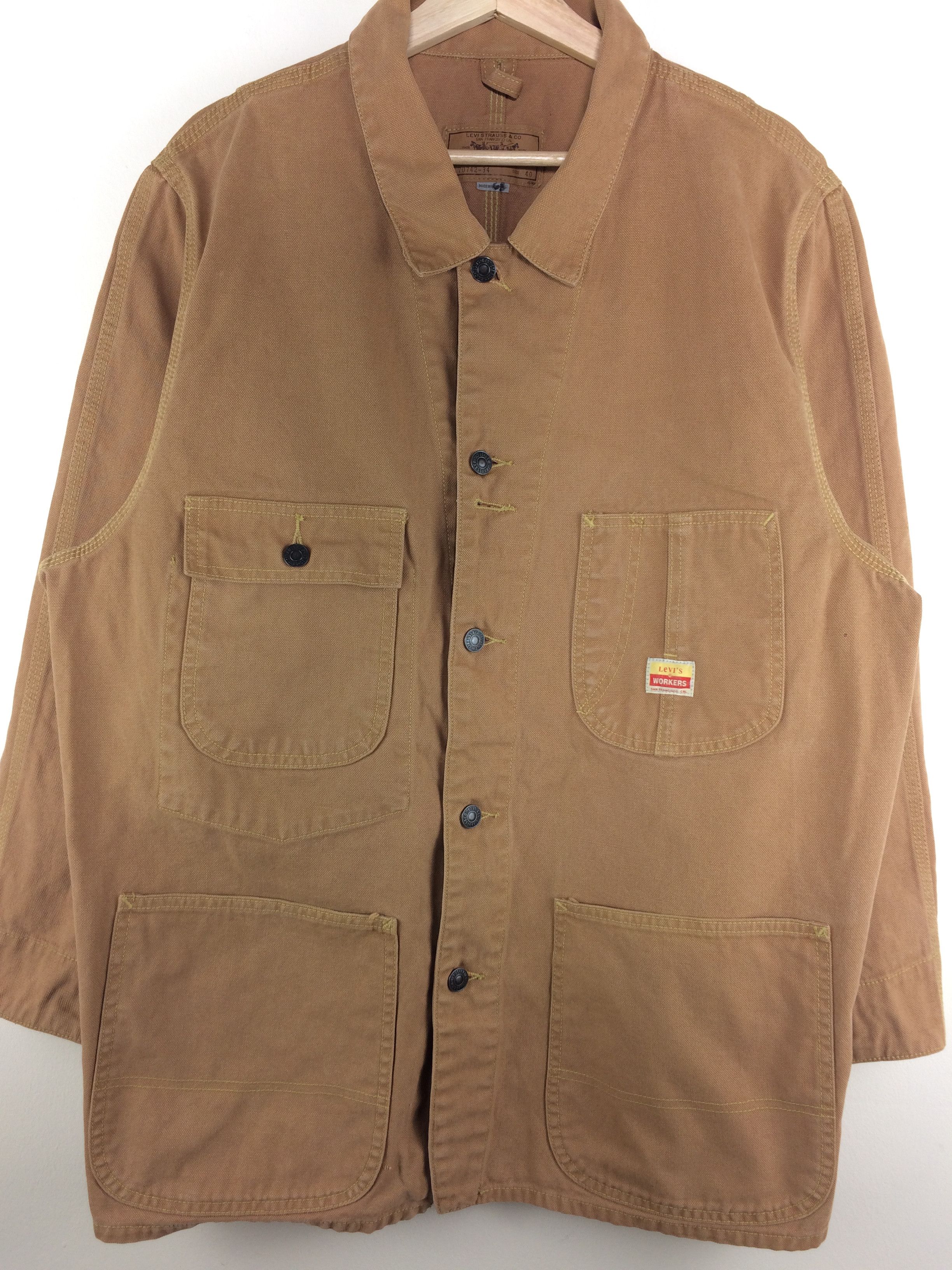 Levi's × Vintage Vintage Levi's Duck Canvas Workwear Barn Chore Jacket Size US M / EU 48-50 / 2 - 7 Thumbnail