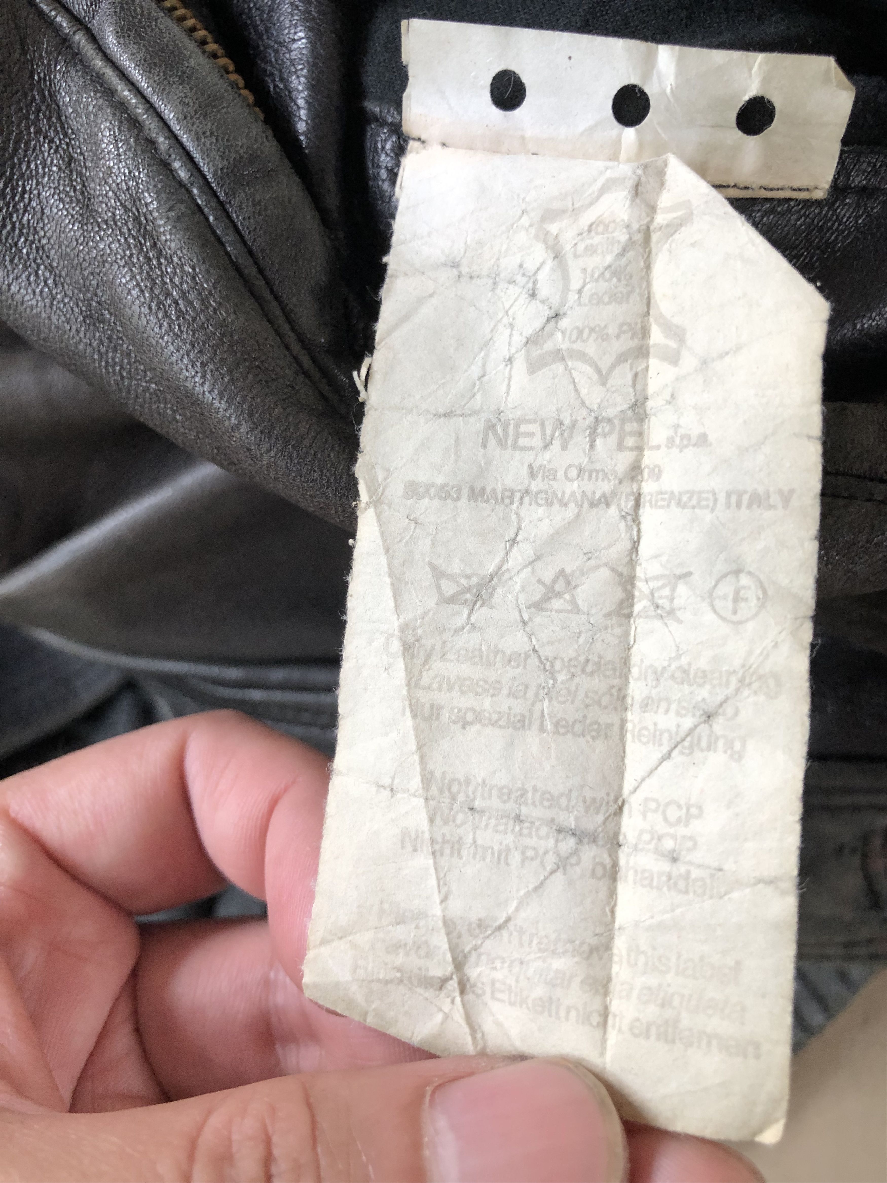 Versace RARE🔥VINTAGE VERSACE V2 DISTRESSED LEATHER JACKET LOOSE Size US L / EU 52-54 / 3 - 25 Thumbnail