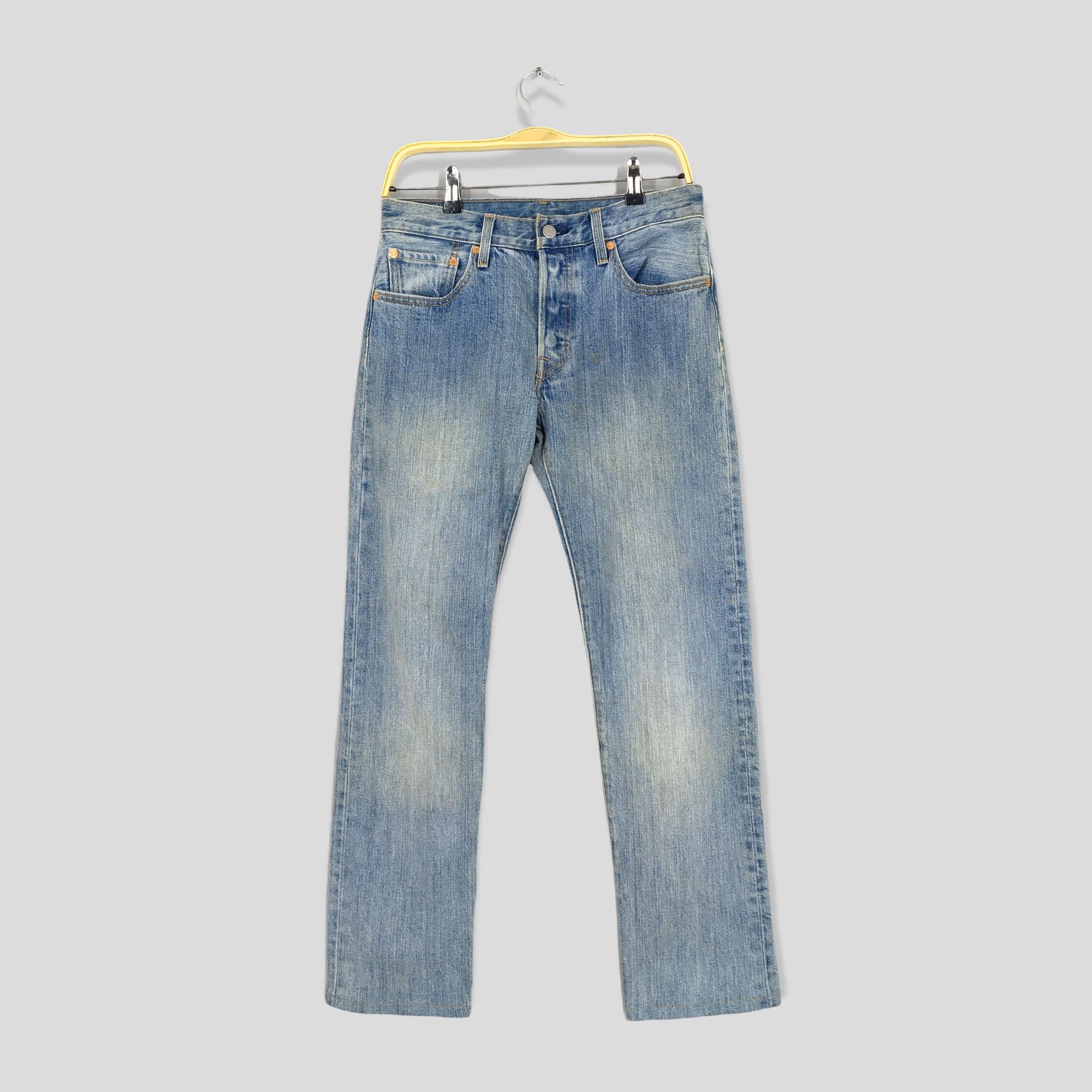 Size 28x28 Vintage Levis 501 Faded Blue Jeans