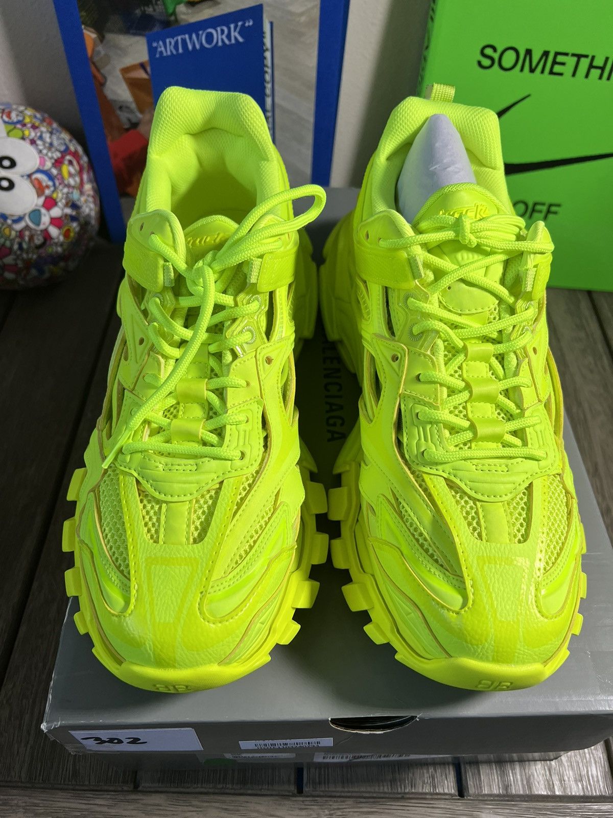 Balenciaga Balenciaga Track 2 Fluro Sneakers Size US 11 / EU 44 - 4 Thumbnail