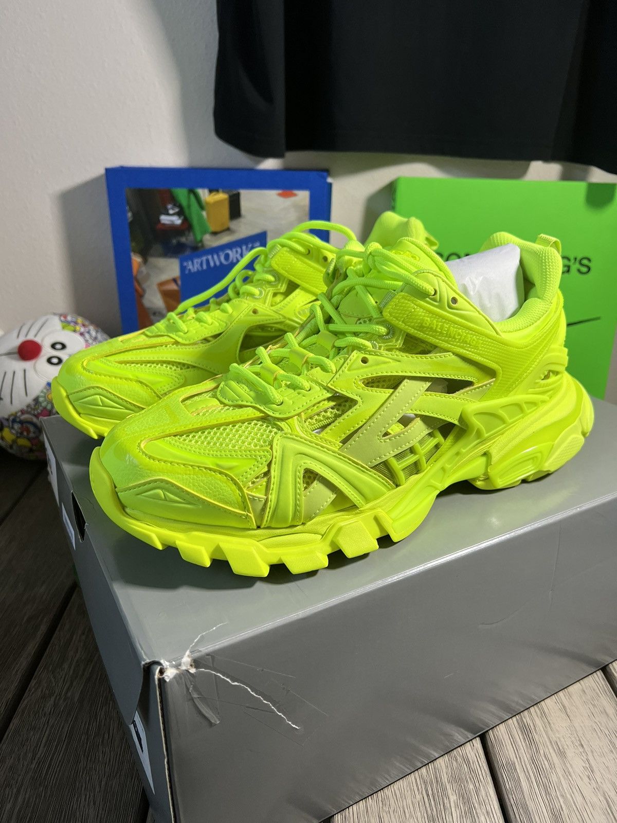 Balenciaga Balenciaga Track 2 Fluro Sneakers Size US 11 / EU 44 - 1 Thumbnail