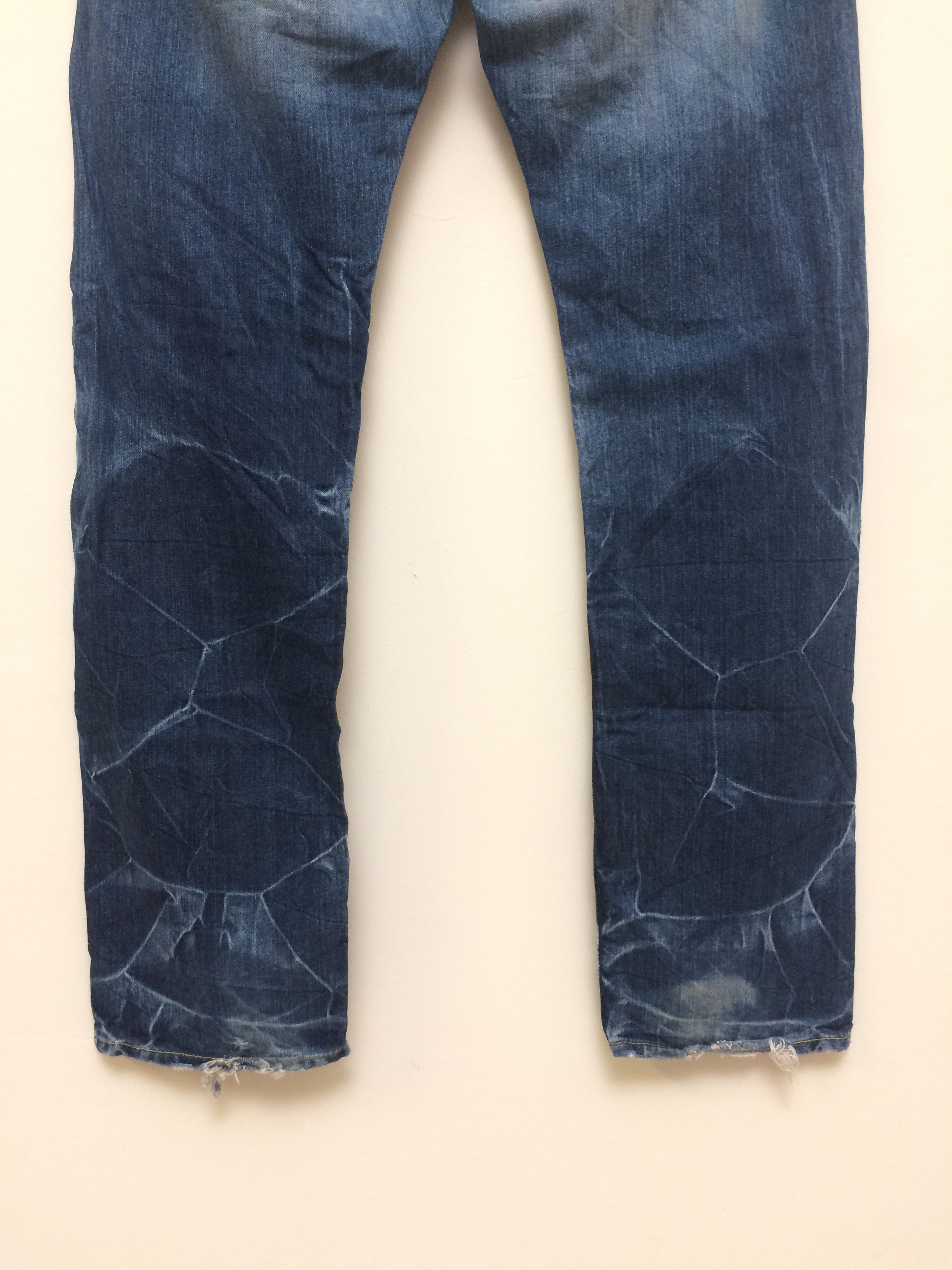 Eternal Vintage Eternal Made In Japan Quilted Pocket Denim Jeans Size US 33 - 9 Thumbnail