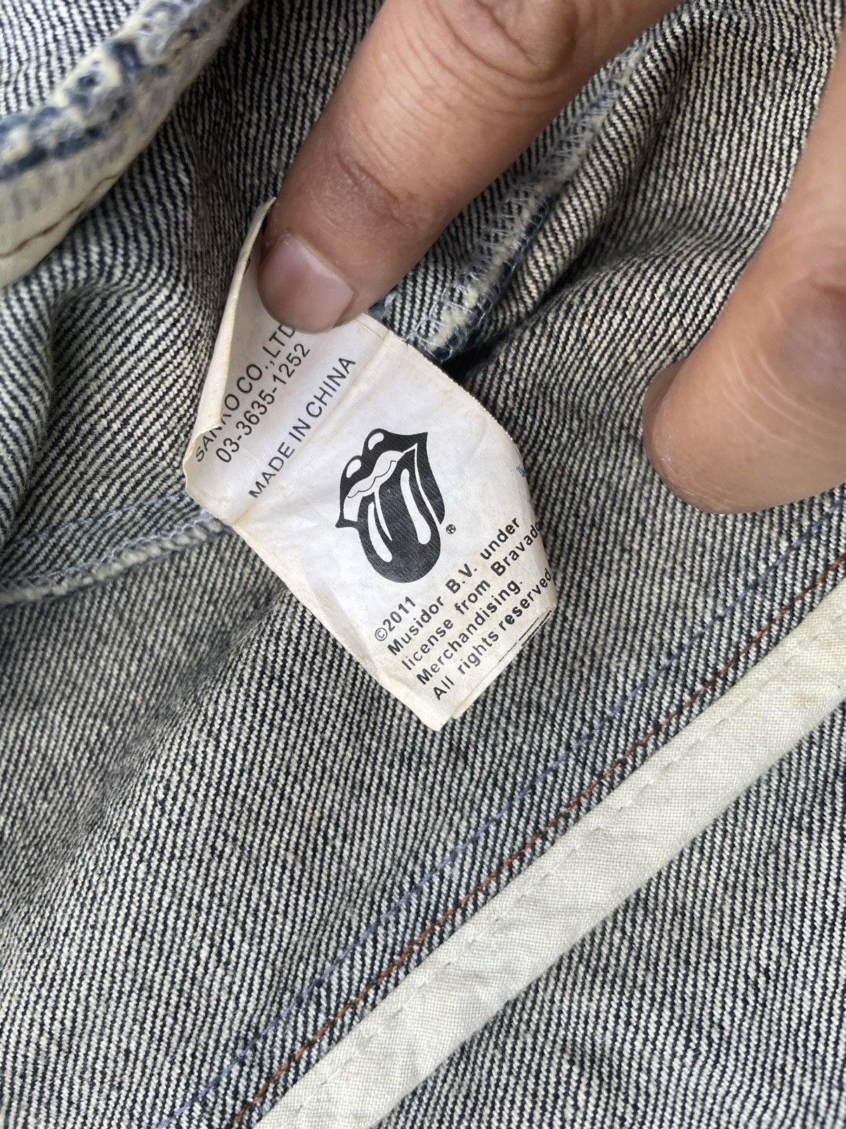 JACKROSE Jackrose x The Rolling Stones Denim Jacket Size US S / EU 44-46 / 1 - 13 Thumbnail