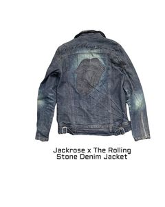 MadeWorn Rolling Stones Patch Army // Denim jacket with band
