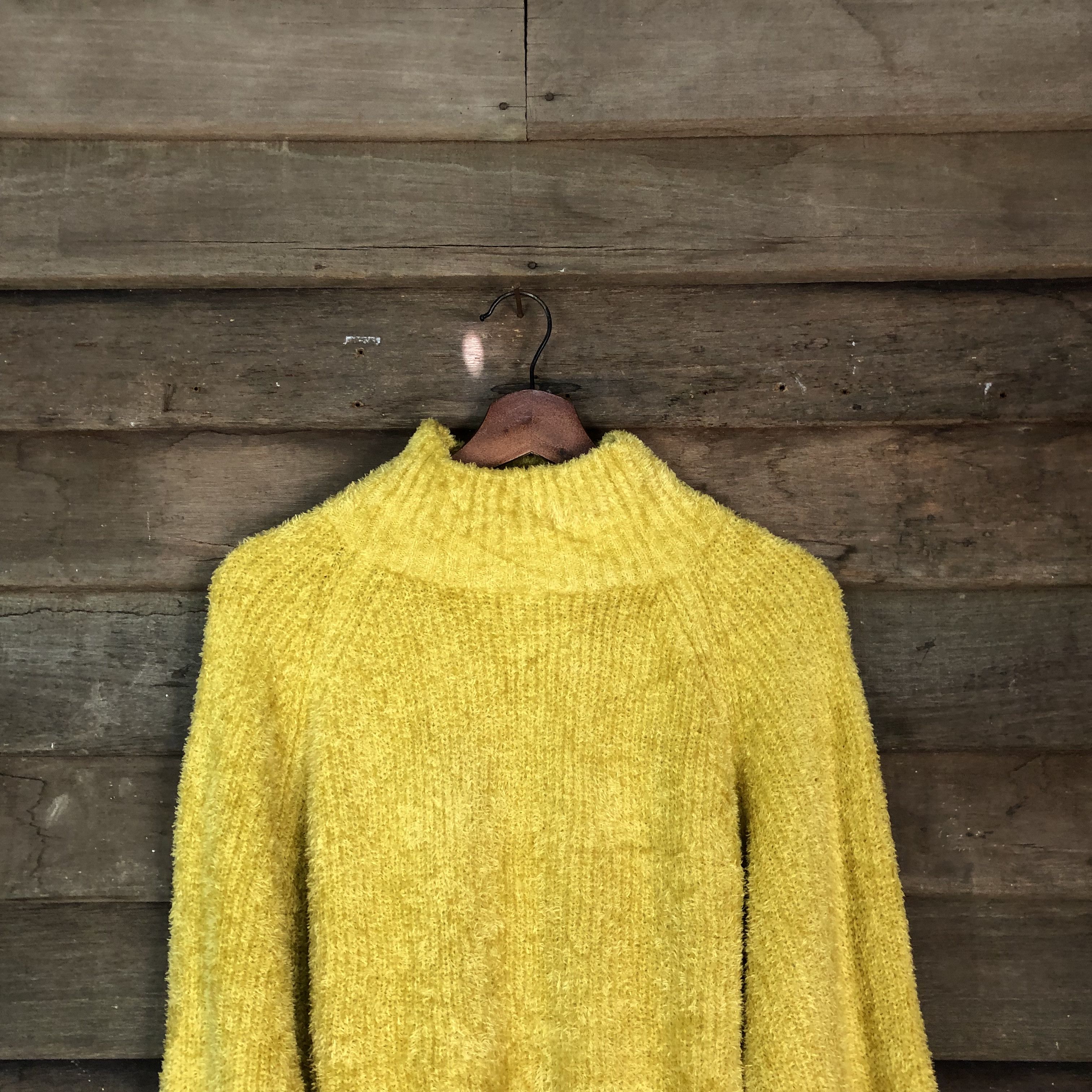 Japanese Brand GU Shag Shaggy Fur Mohair shag shaggy Knitwear #6715 Size S / US 4 / IT 40 - 2 Thumbnail