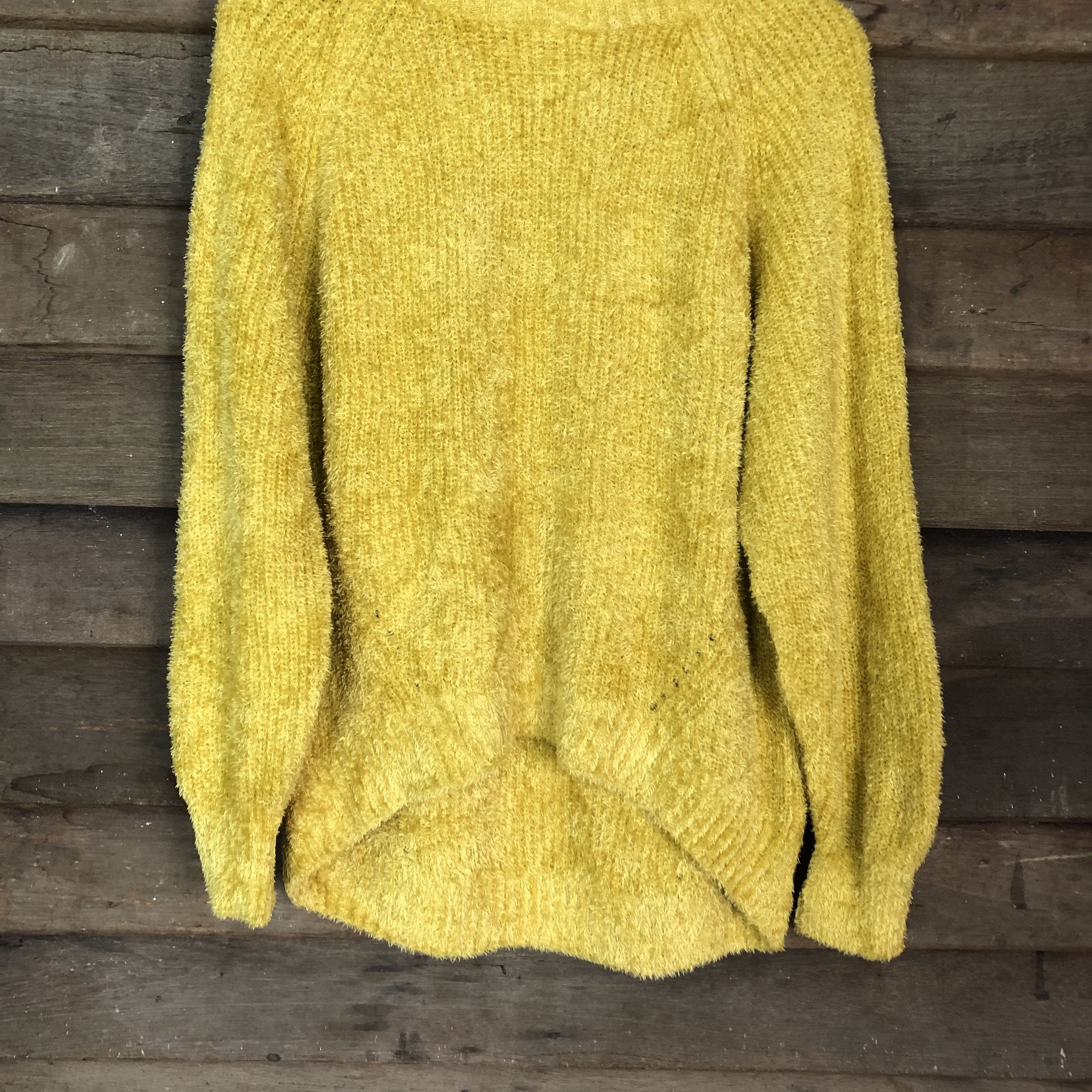 Japanese Brand GU Shag Shaggy Fur Mohair shag shaggy Knitwear #6715 Size S / US 4 / IT 40 - 3 Thumbnail