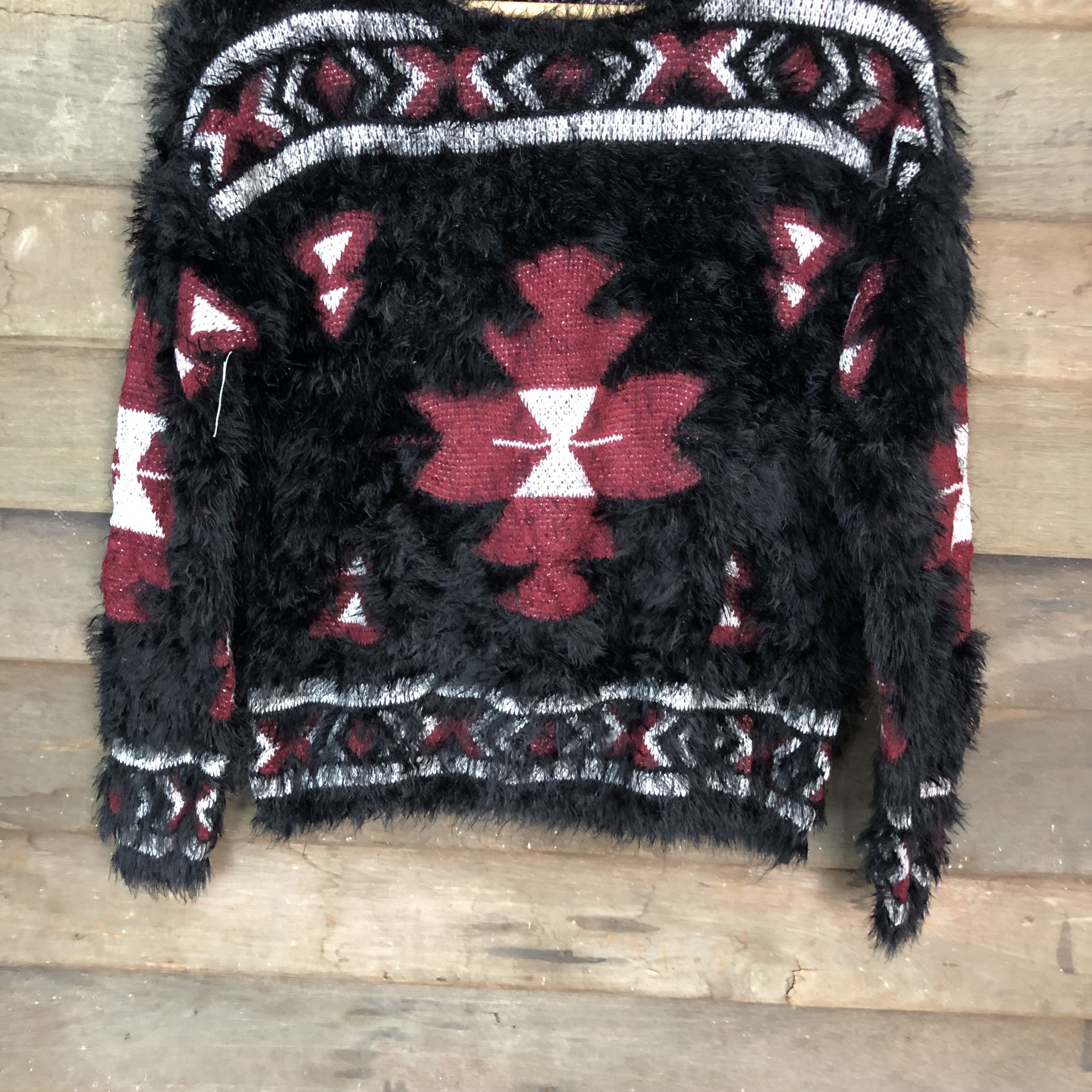 Homespun Knitwear Fitme Navajo Shag Shaggy Fur Mohair Knitwear #6706 Size US S / EU 44-46 / 1 - 3 Thumbnail
