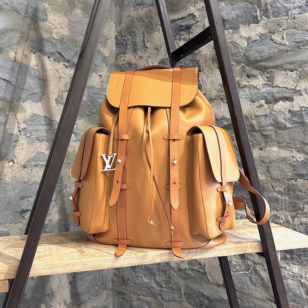 Louis Vuitton Christopher Backpack Vachetta Leather GM
