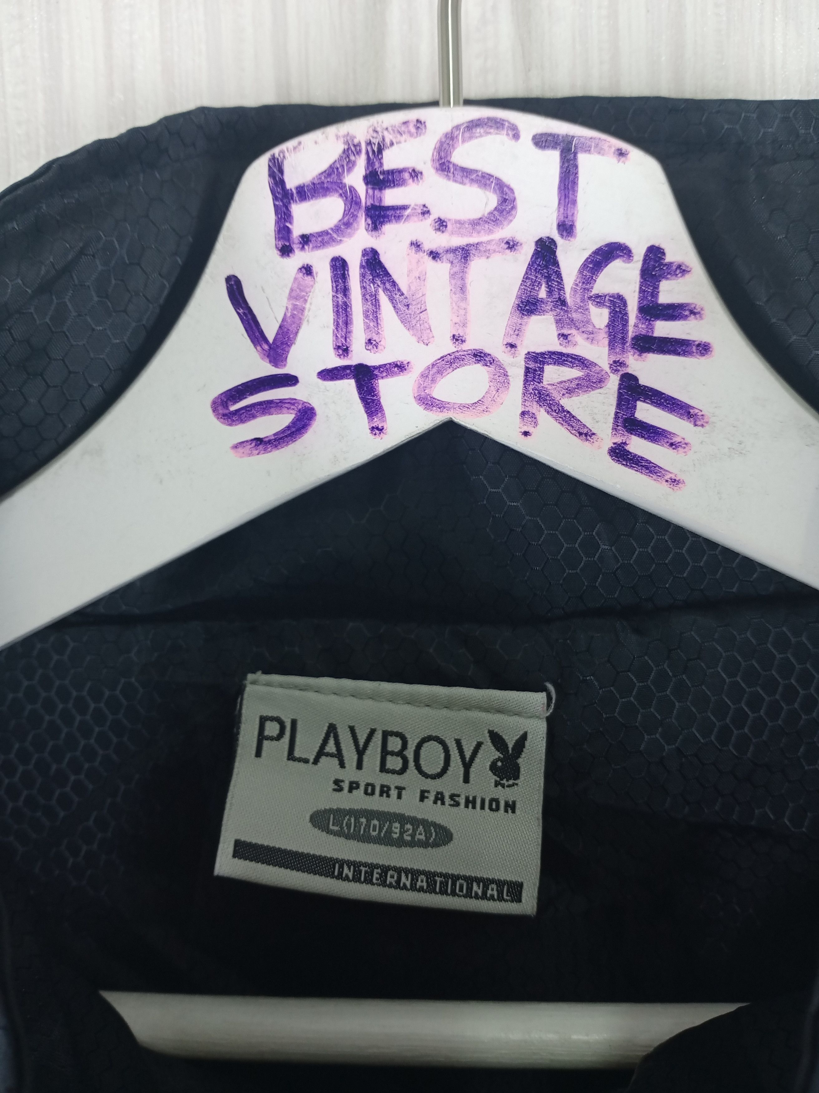 Playboy 90s PLAYBOY Windbreaker Zipper Jacket Big Logo Embroidery Size US L / EU 52-54 / 3 - 3 Thumbnail