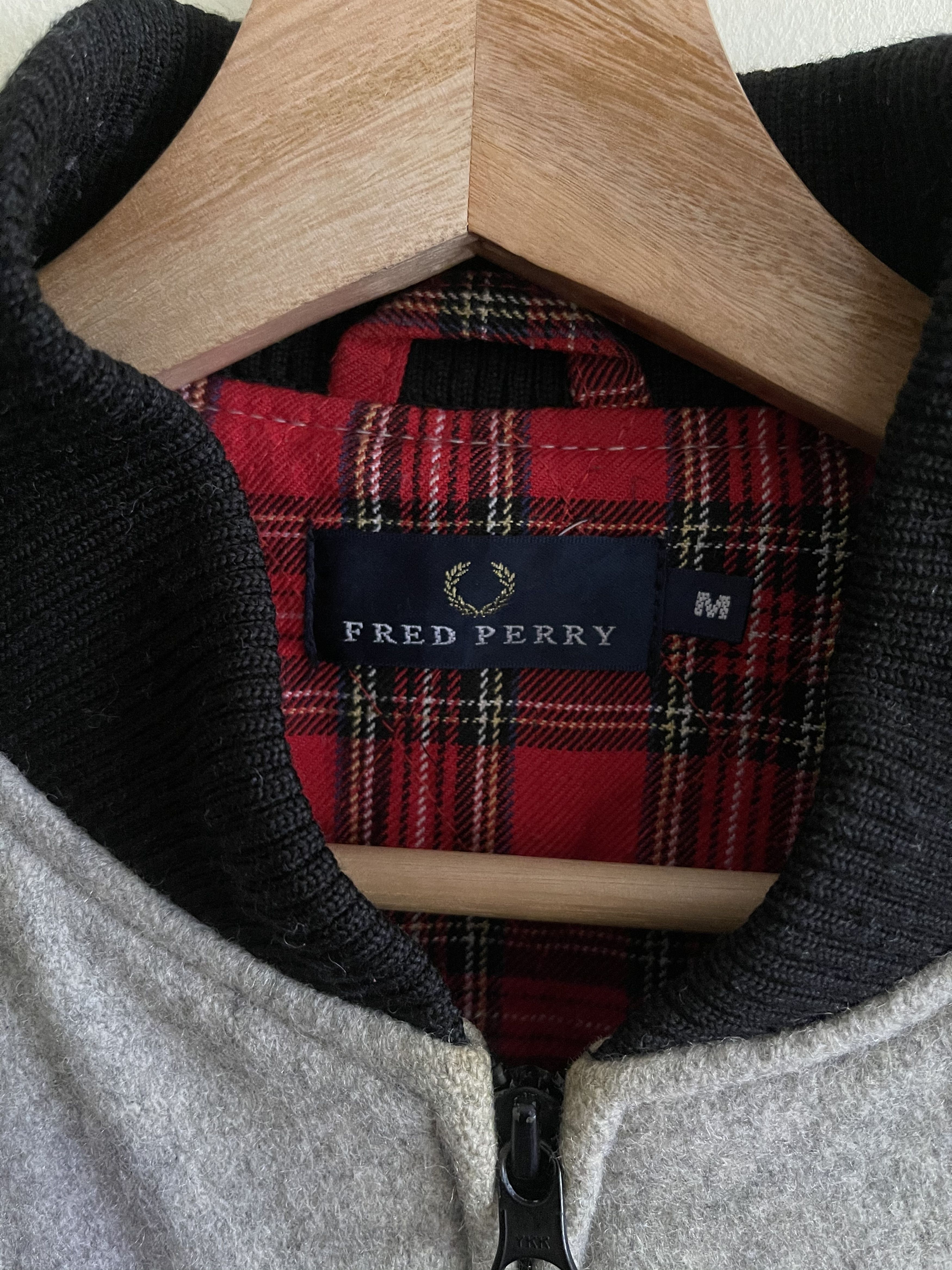 Fred Perry × Vintage Vintage Fred Perry Mini Logo Wool Varsity Jacket Size US M / EU 48-50 / 2 - 7 Thumbnail