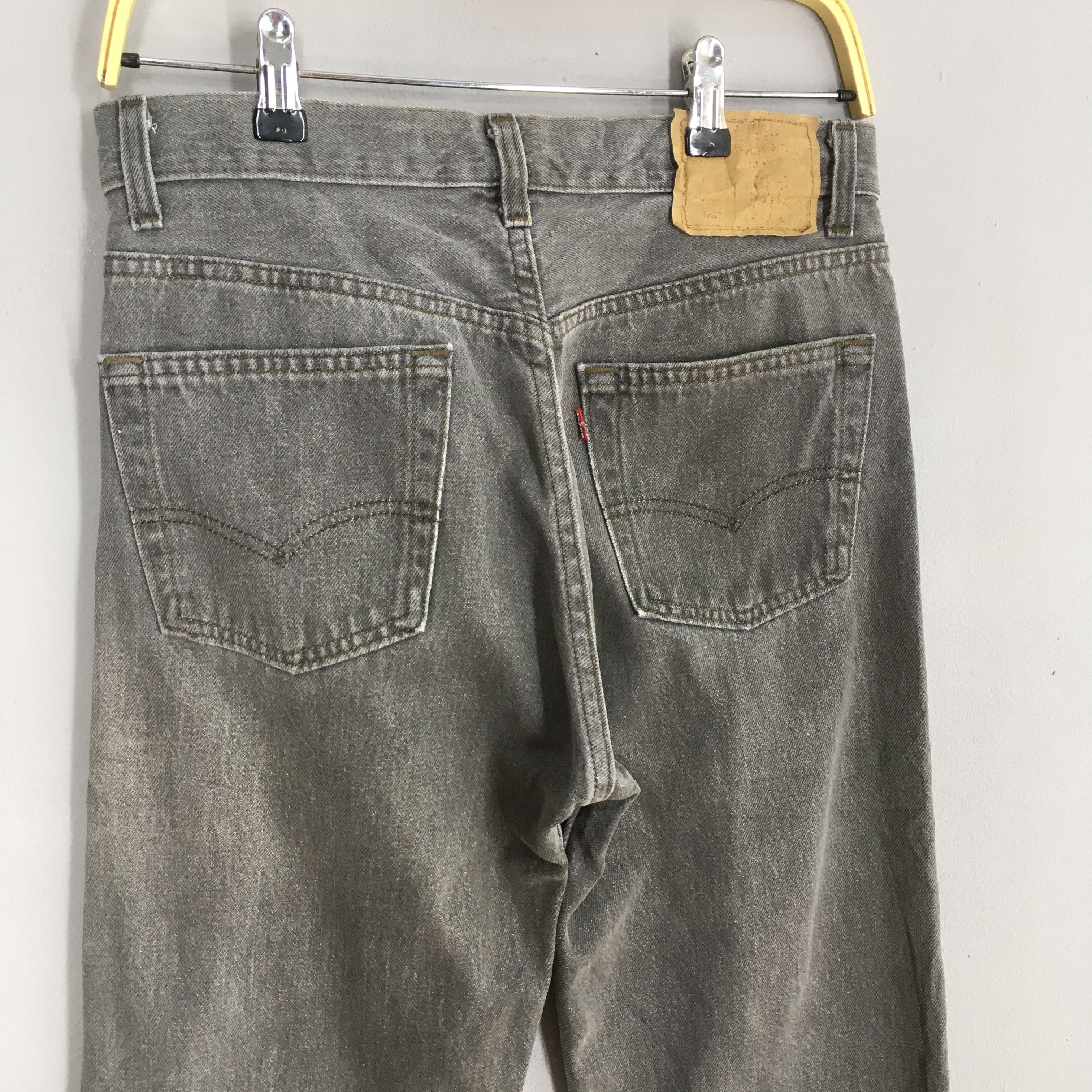 Jean Size 29x34 Vintage 90s Levi's 501 Ash Grey Jeans Size US 29 - 19 Thumbnail