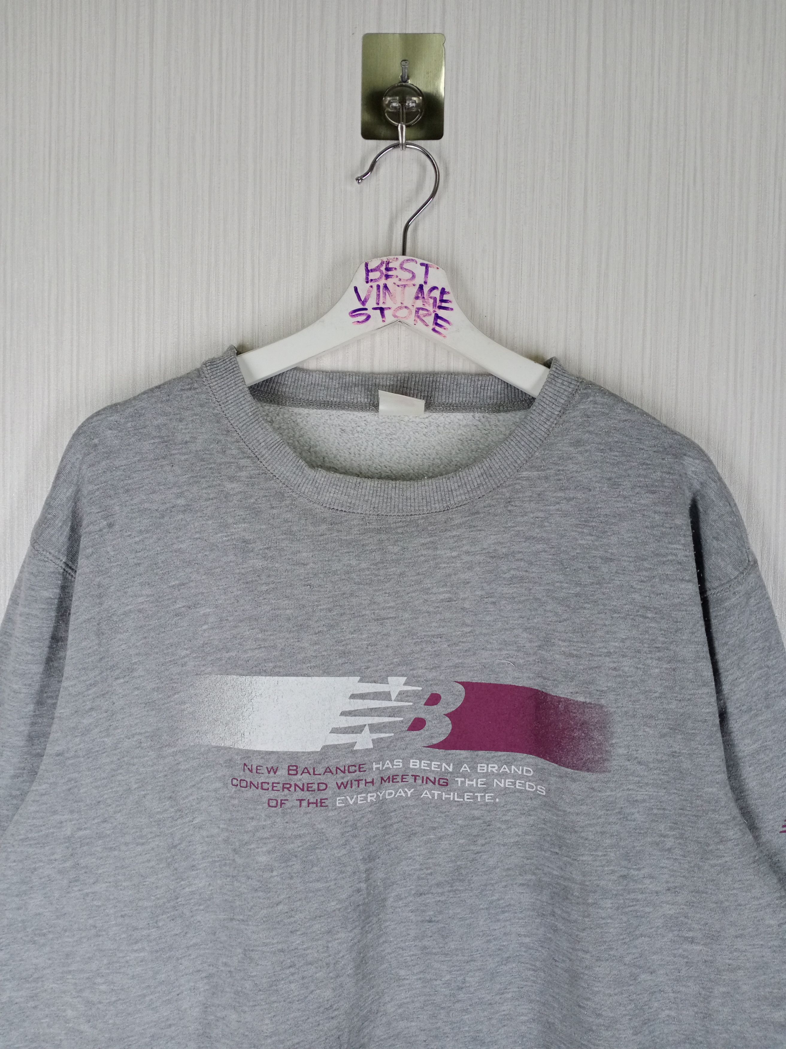 New Balance Vintage New Balance Sweatshirt Big Logo Size US XL / EU 56 / 4 - 6 Thumbnail