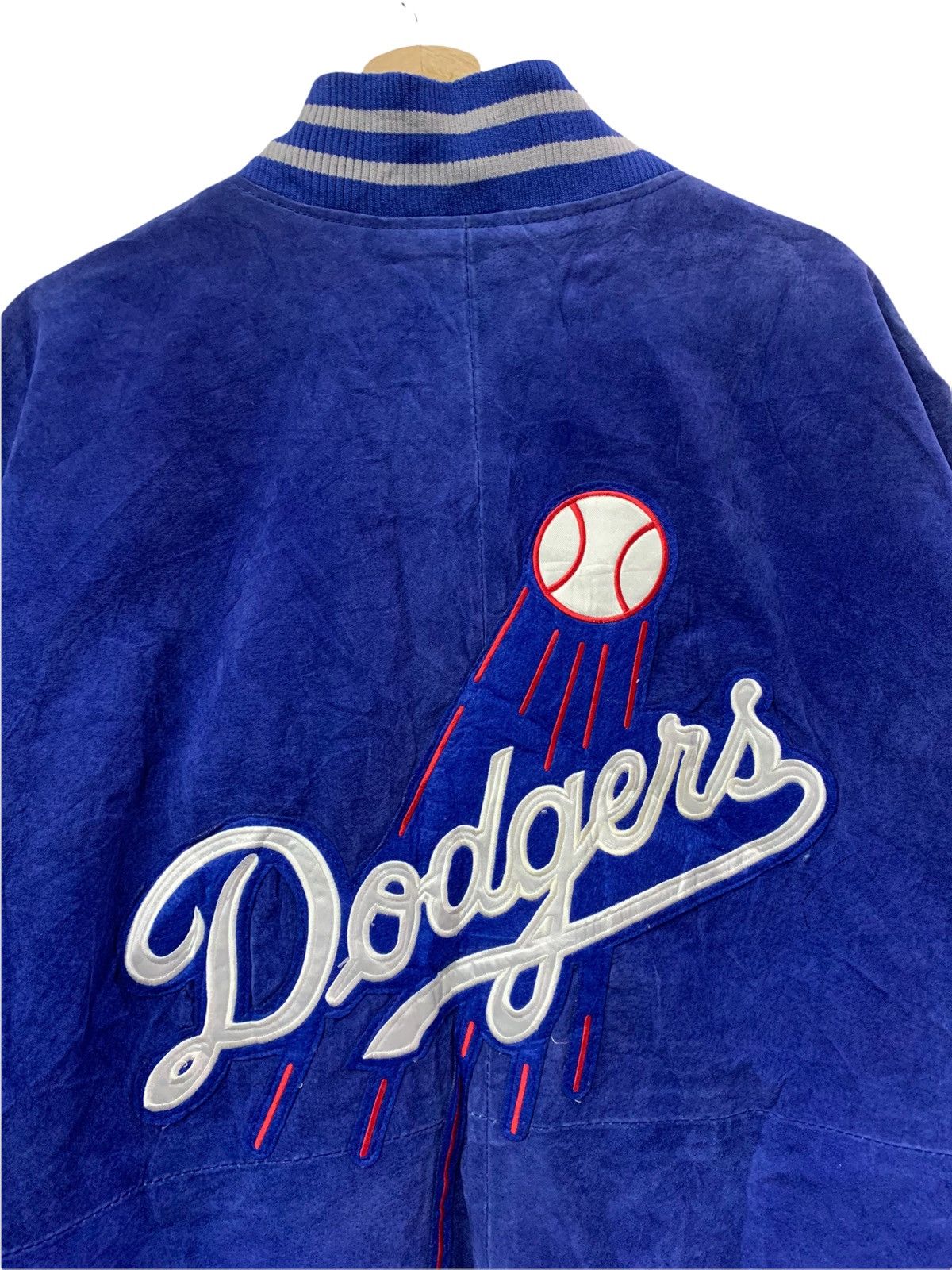 Genuine Leather 🔥RARE L.A DODGERS LEATHER VARSITY JACKETS Size US XXL / EU 58 / 5 - 4 Thumbnail