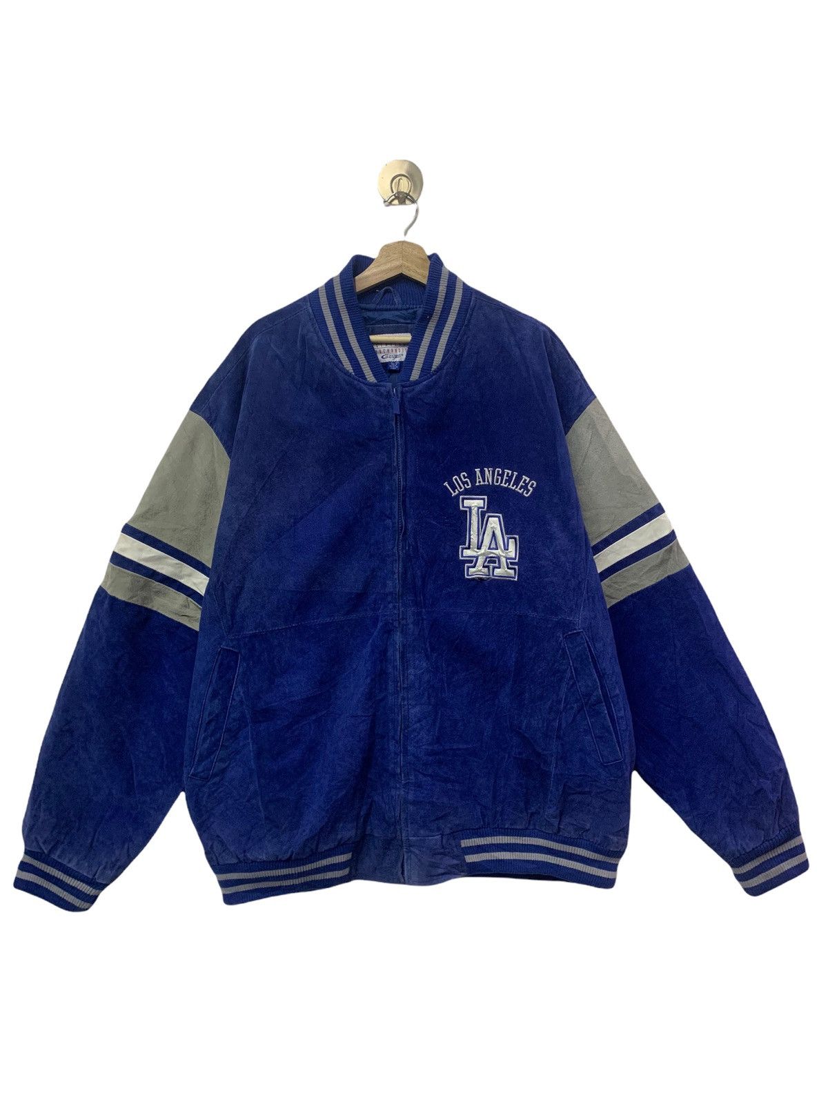 Genuine Leather 🔥RARE L.A DODGERS LEATHER VARSITY JACKETS Size US XXL / EU 58 / 5 - 5 Thumbnail