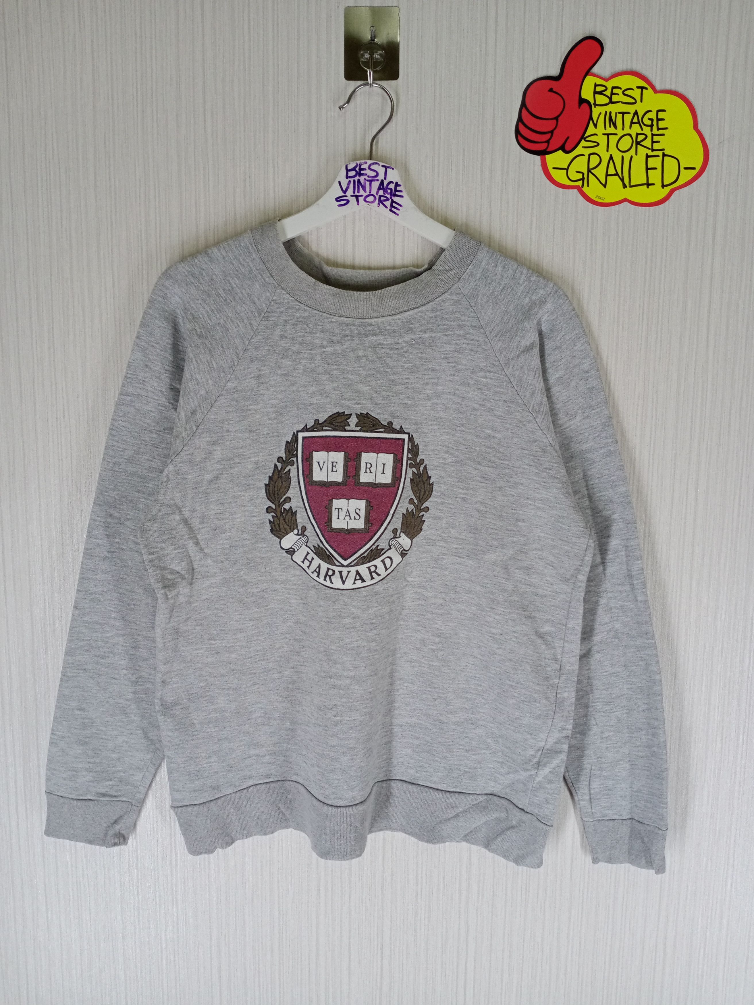 Vintage Vintage 90s Harvard University Sweatshirt Made In USA Size US M / EU 48-50 / 2 - 1 Thumbnail