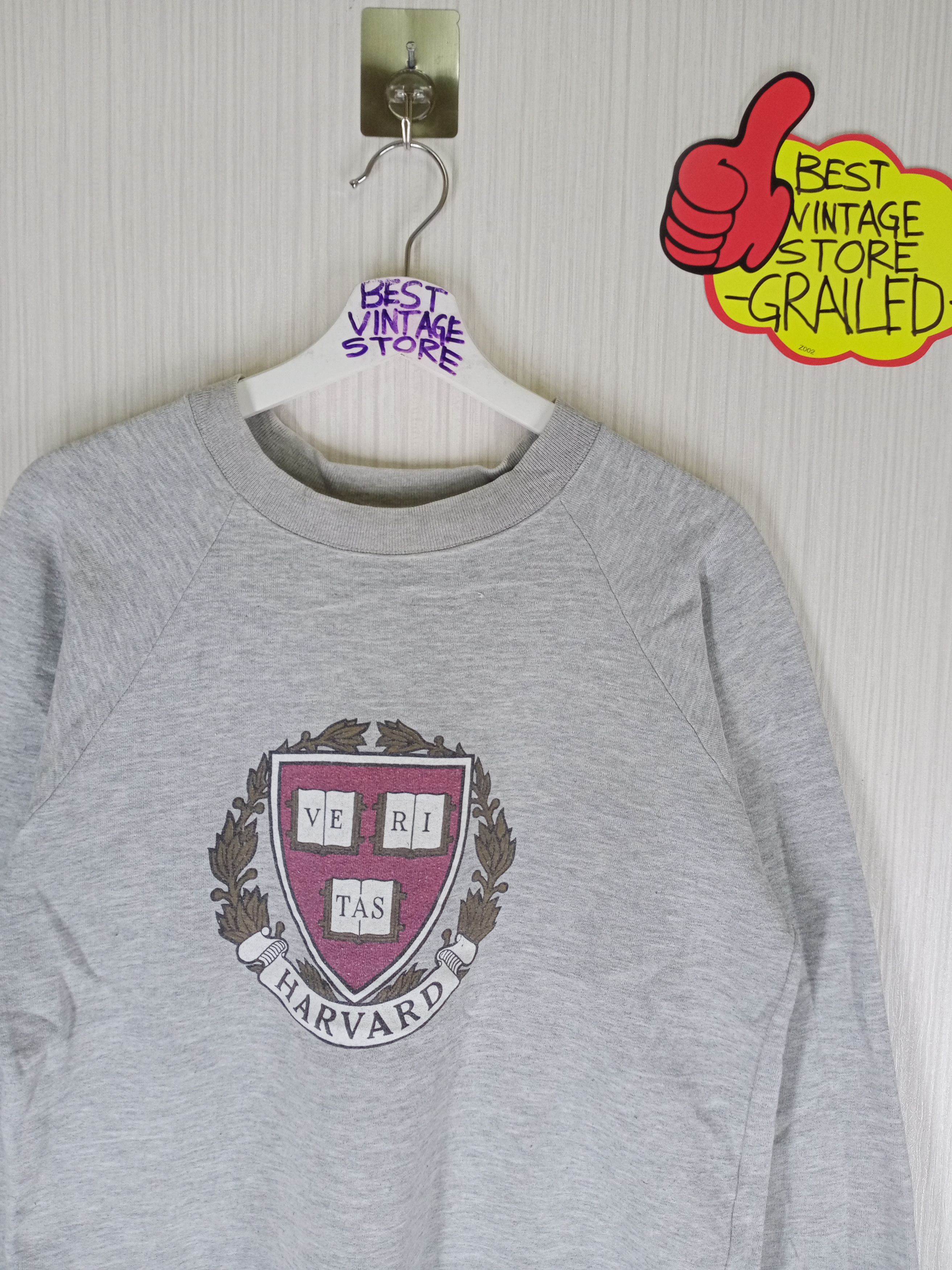 Vintage Vintage 90s Harvard University Sweatshirt Made In USA Size US M / EU 48-50 / 2 - 2 Thumbnail