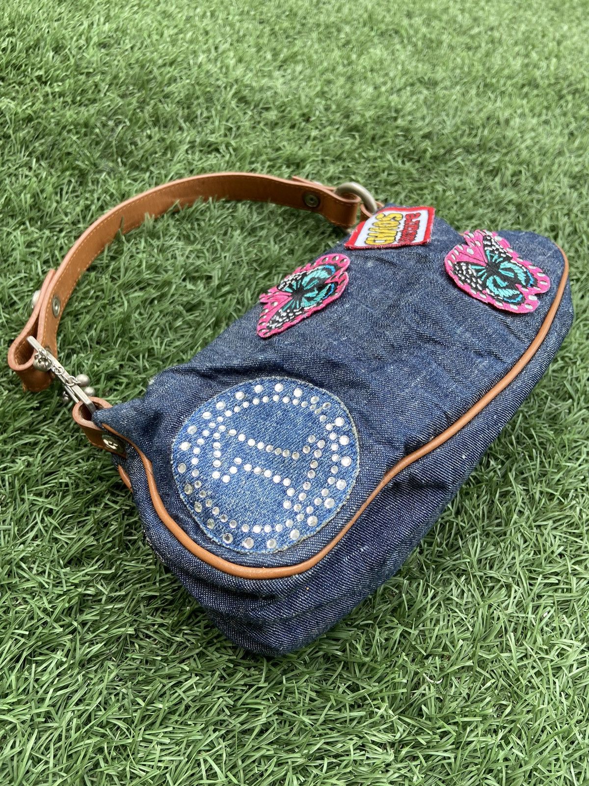 Versace Versace denim Mini Shoulder Bag Chaos Couture butterfly Size ONE SIZE - 4 Thumbnail