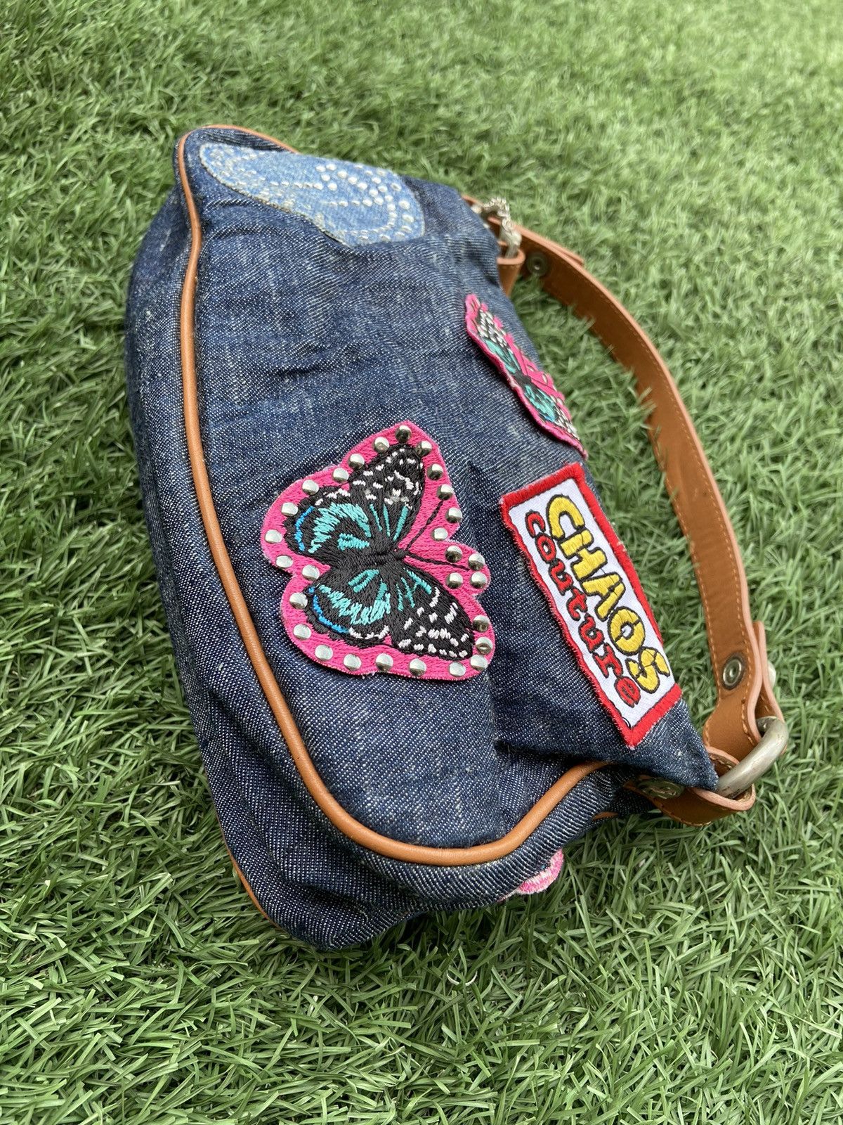 Versace Versace denim Mini Shoulder Bag Chaos Couture butterfly Size ONE SIZE - 5 Thumbnail