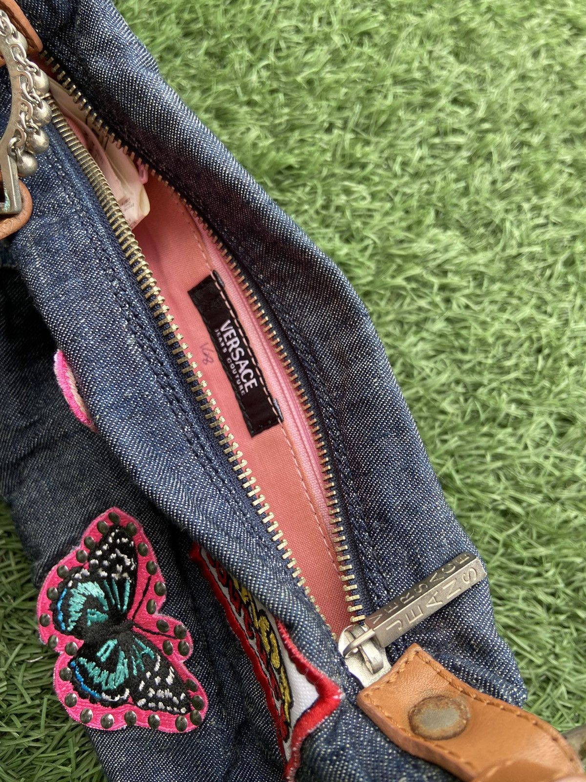 Versace Versace denim Mini Shoulder Bag Chaos Couture butterfly Size ONE SIZE - 9 Thumbnail