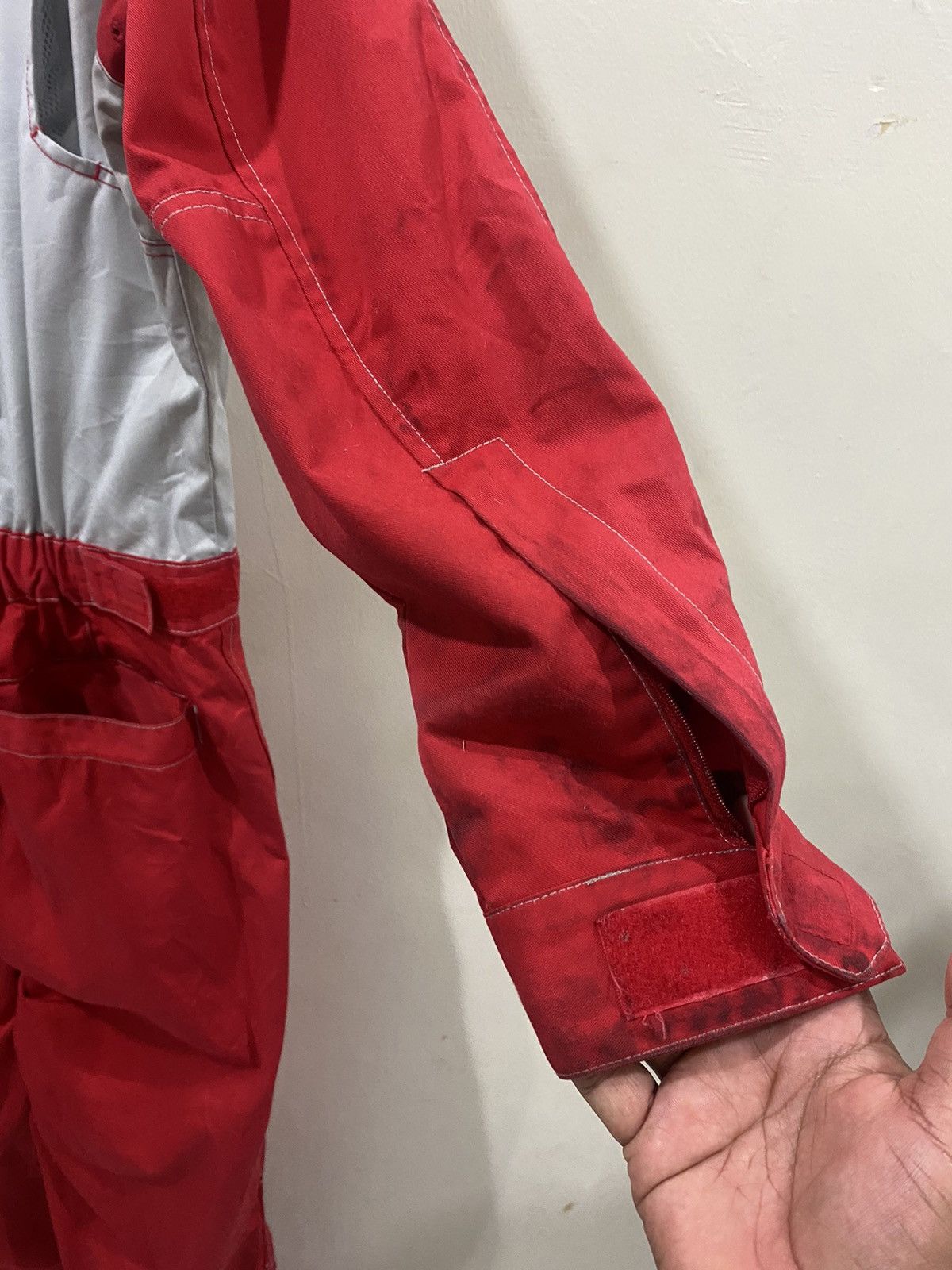 Japanese Brand × Vintage VTG Distress Nissan Japan Industrie Coveralls Size US 35 - 4 Thumbnail