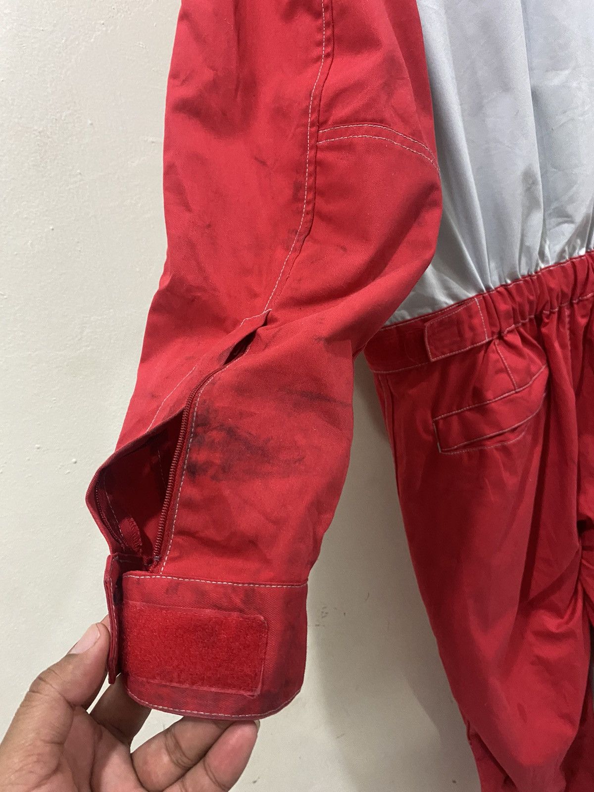 Japanese Brand × Vintage VTG Distress Nissan Japan Industrie Coveralls Size US 35 - 6 Thumbnail