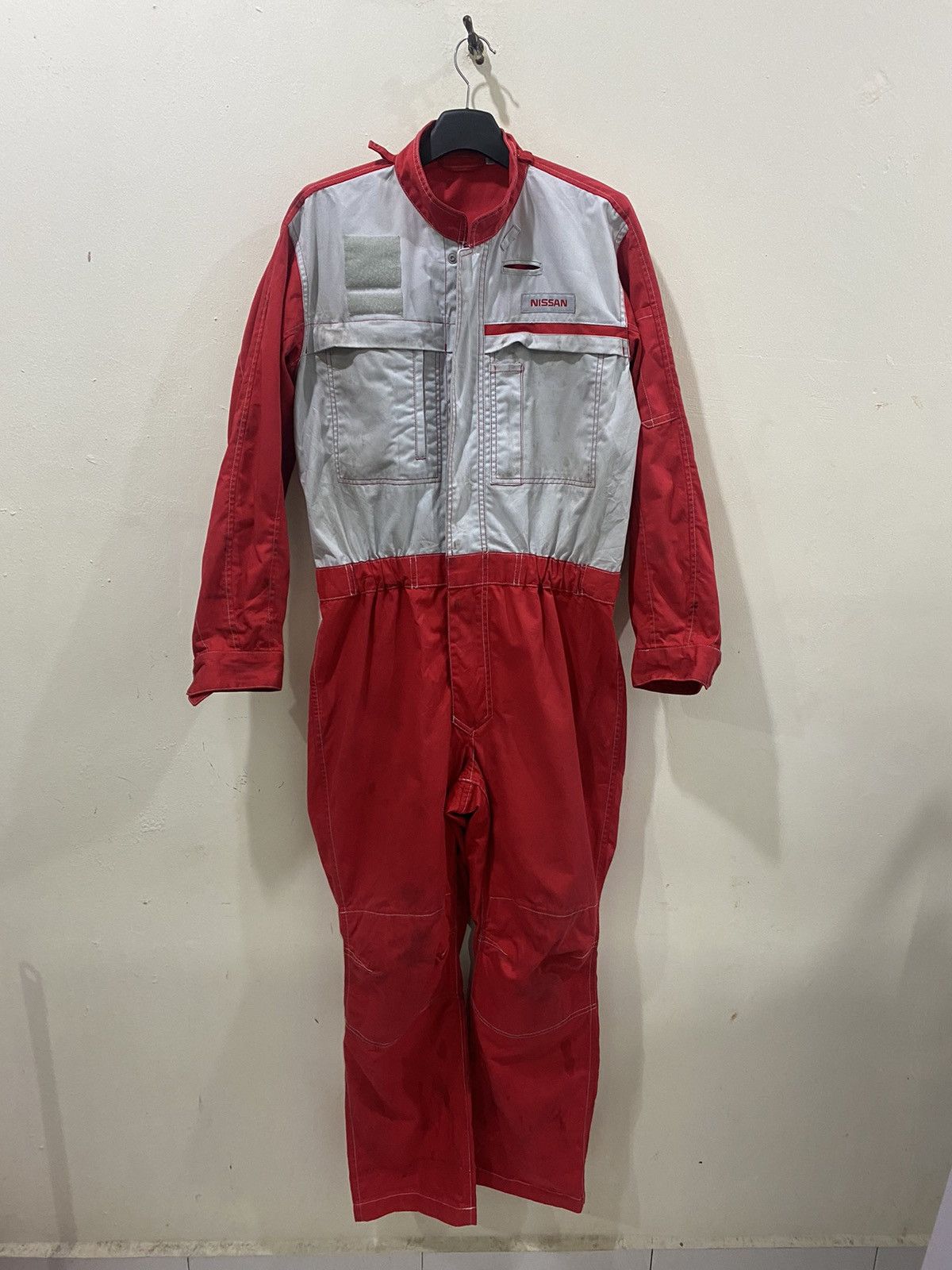 Japanese Brand × Vintage VTG Distress Nissan Japan Industrie Coveralls Size US 35 - 8 Thumbnail
