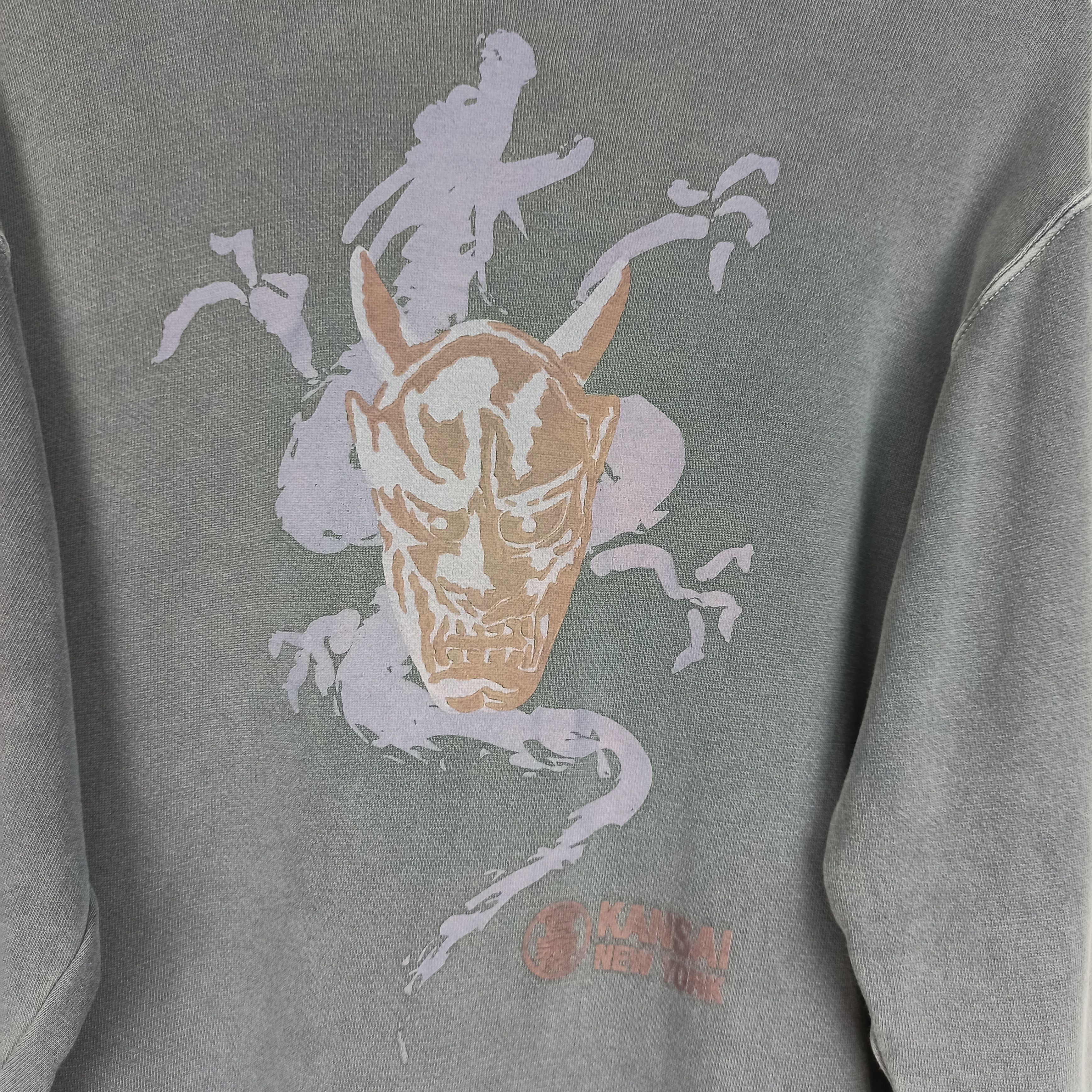 Japanese Brand 🔥STEALS🔥 Vintage Kansai New York Dragon Sweatshirt Size US M / EU 48-50 / 2 - 6 Thumbnail