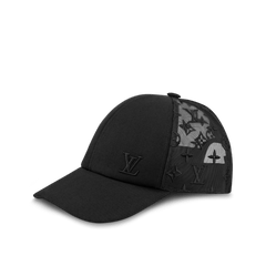 Louis Vuitton Baseball Cap Black Leather Hat