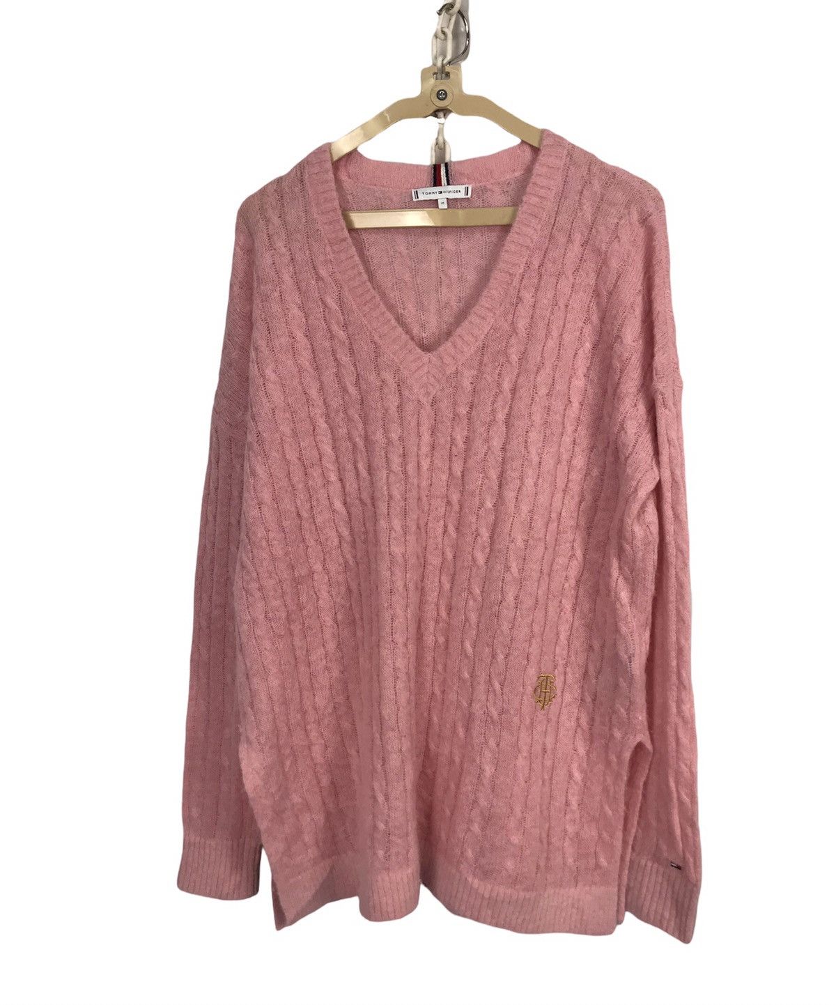 Tommy Hilfiger Tommy Hilfiger vneck wool knit sweatshirt Size M / US 6-8 / IT 42-44 - 1 Thumbnail