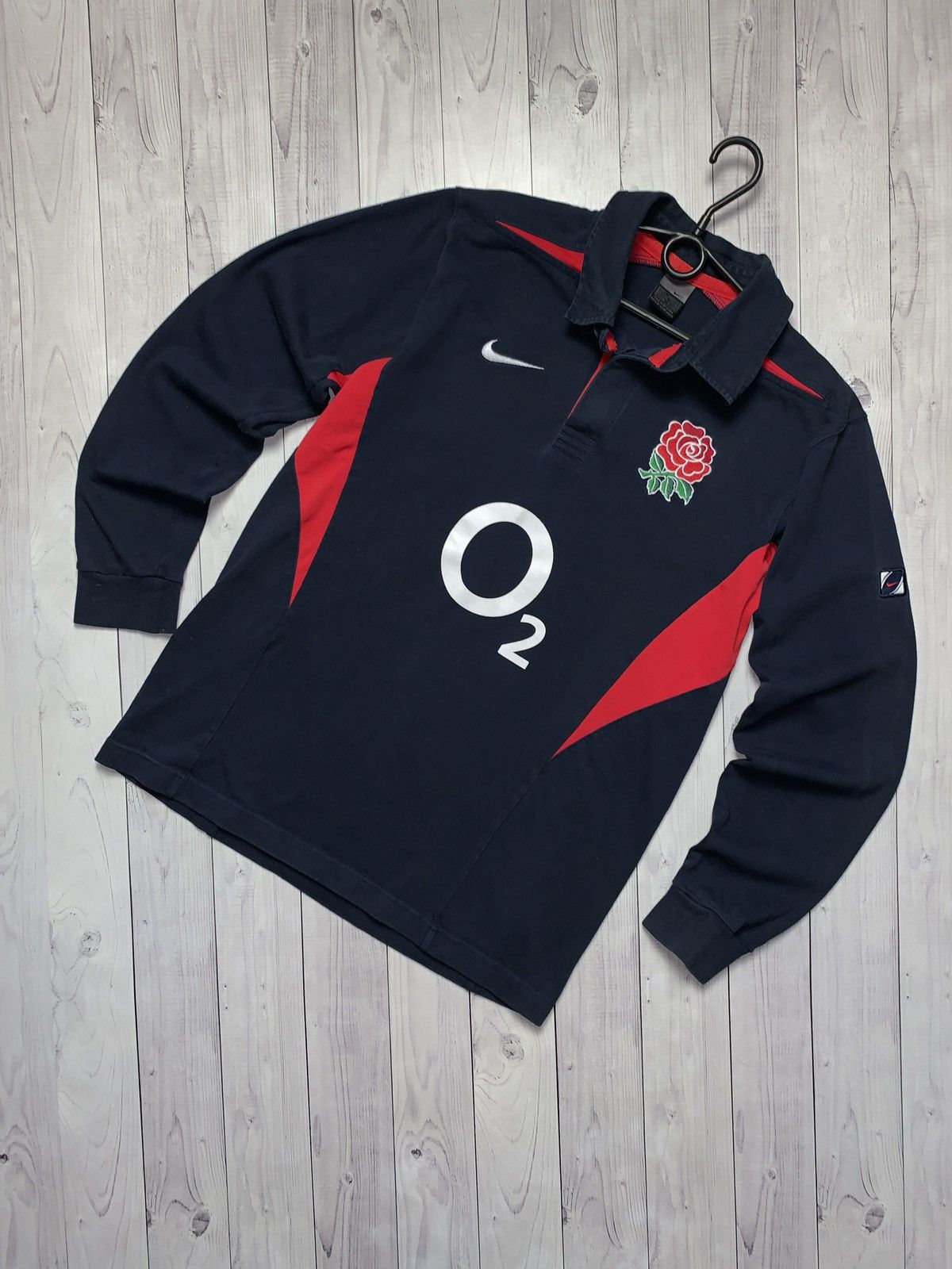 Nike Vintage Nike rugby England jersey long sleeve size M/L Size US L / EU 52-54 / 3 - 1 Thumbnail