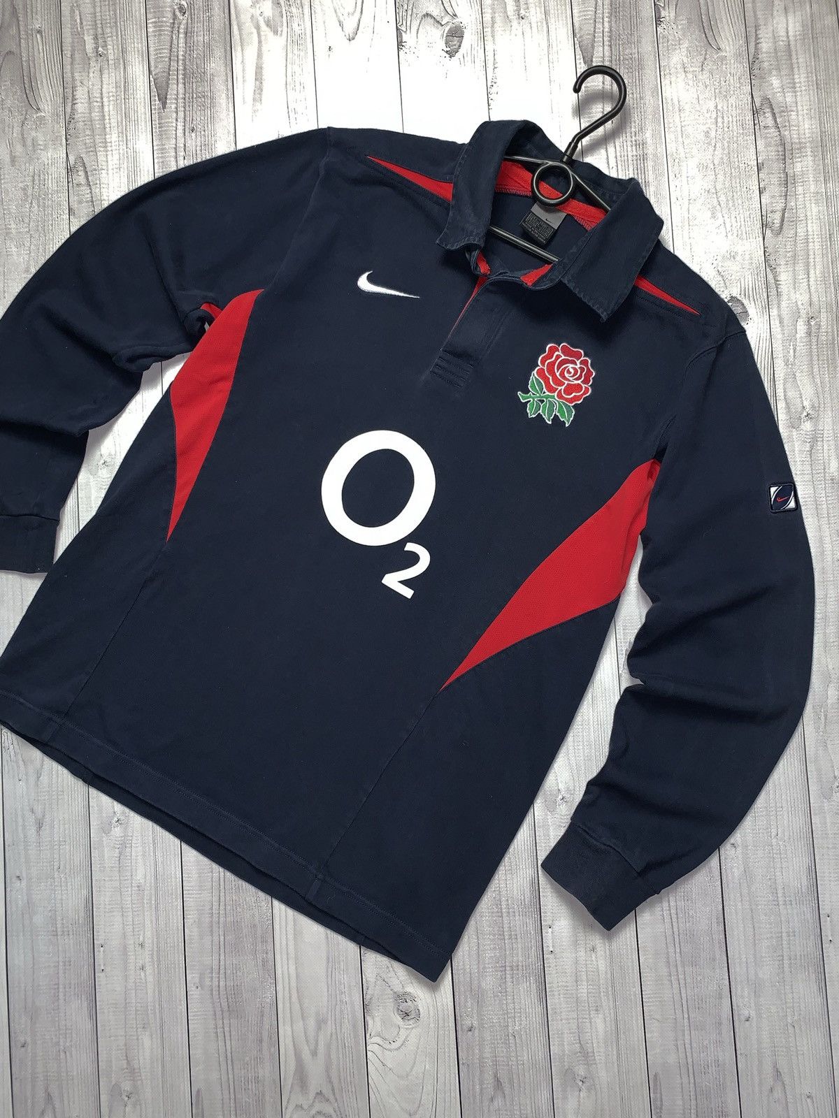 Nike Vintage Nike rugby England jersey long sleeve size M/L Size US L / EU 52-54 / 3 - 2 Thumbnail